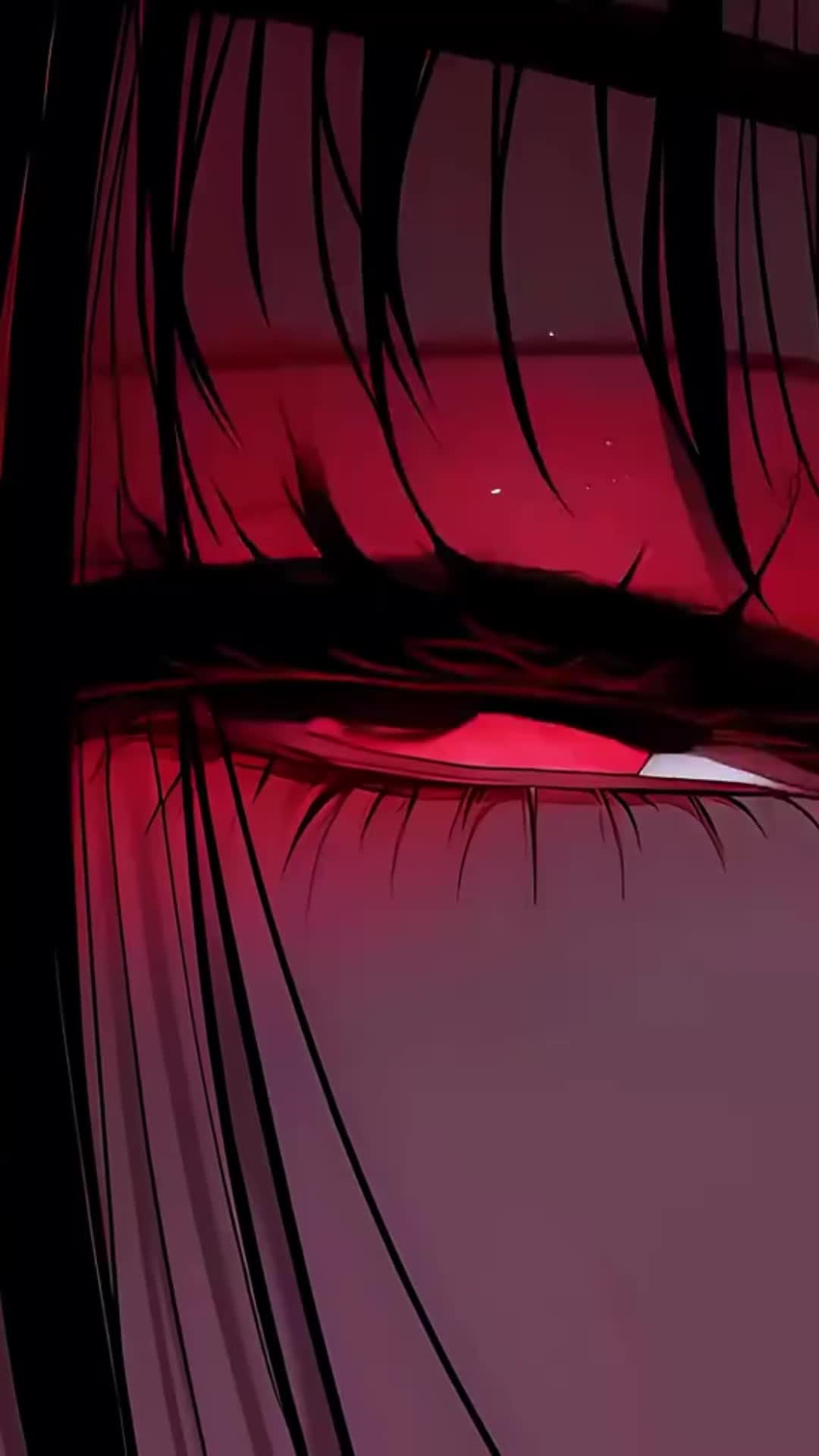 Crimson Gaze: Anime Eye Elegance Download Wallpapers