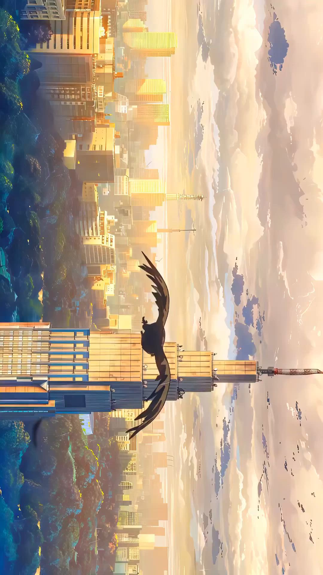 Serene Bird Perched on Rustic Bench Download Wallpapers