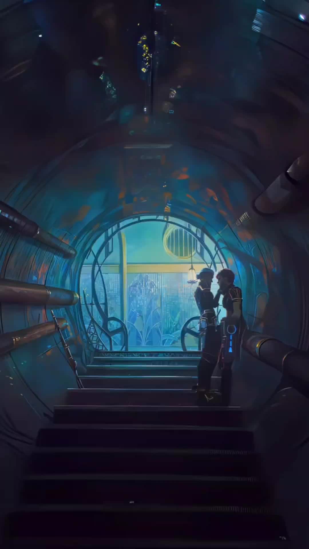 Serene Dual Presence Frontline Harmony Standing Together Download Wallpapers