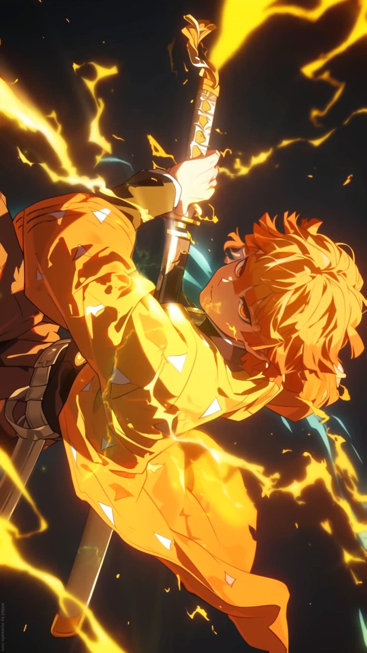 Zenitsu’s Thunder Glow Download Wallpapers