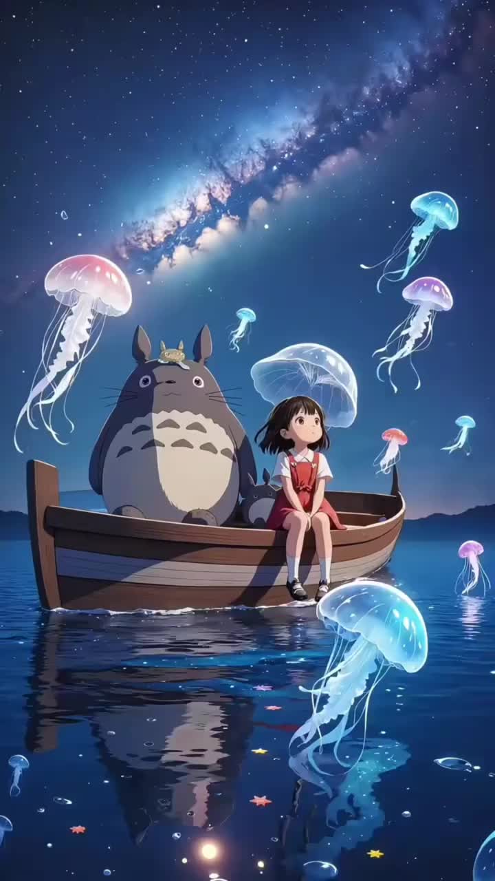 Serene Voyage with Elegant Figure Download Wallpapers