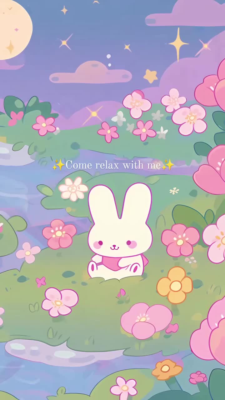 Whimsical Rabbit in Futuristic Glow Download Wallpapers