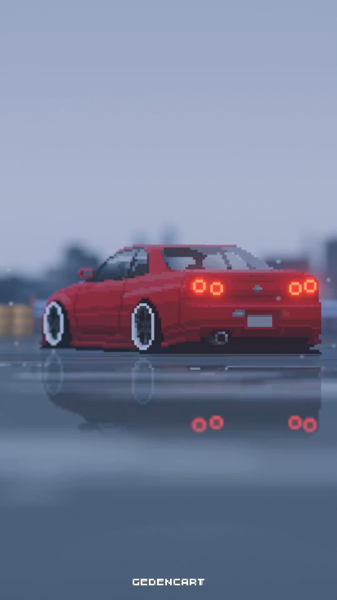 Crimson Cruiser Urban Drive Download Wallpapers