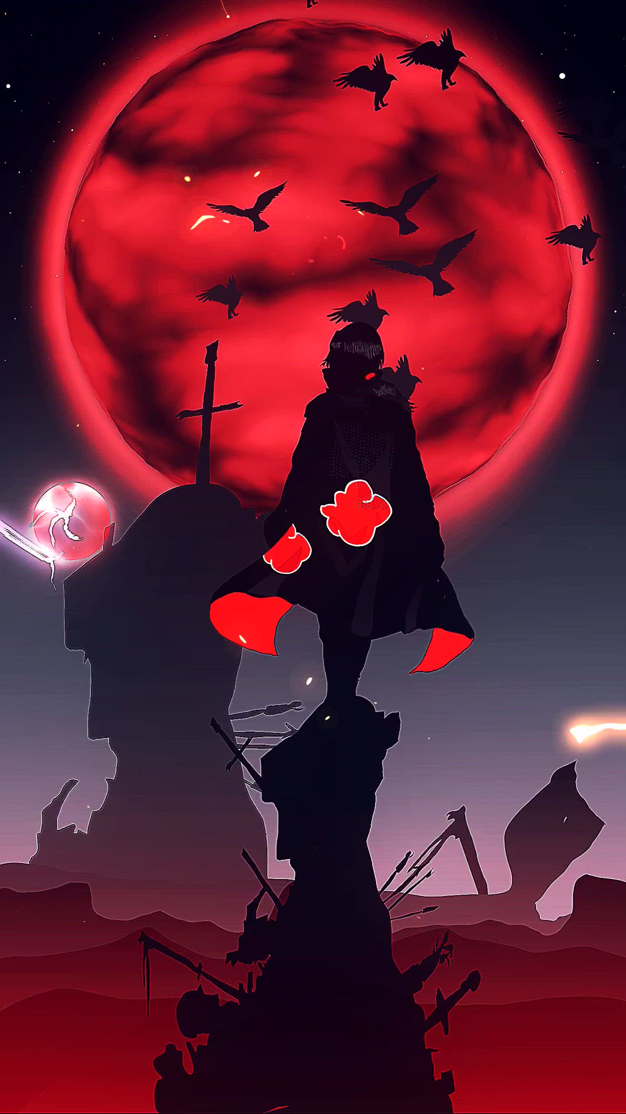 Silhouette Under the Moonlight Download Wallpapers