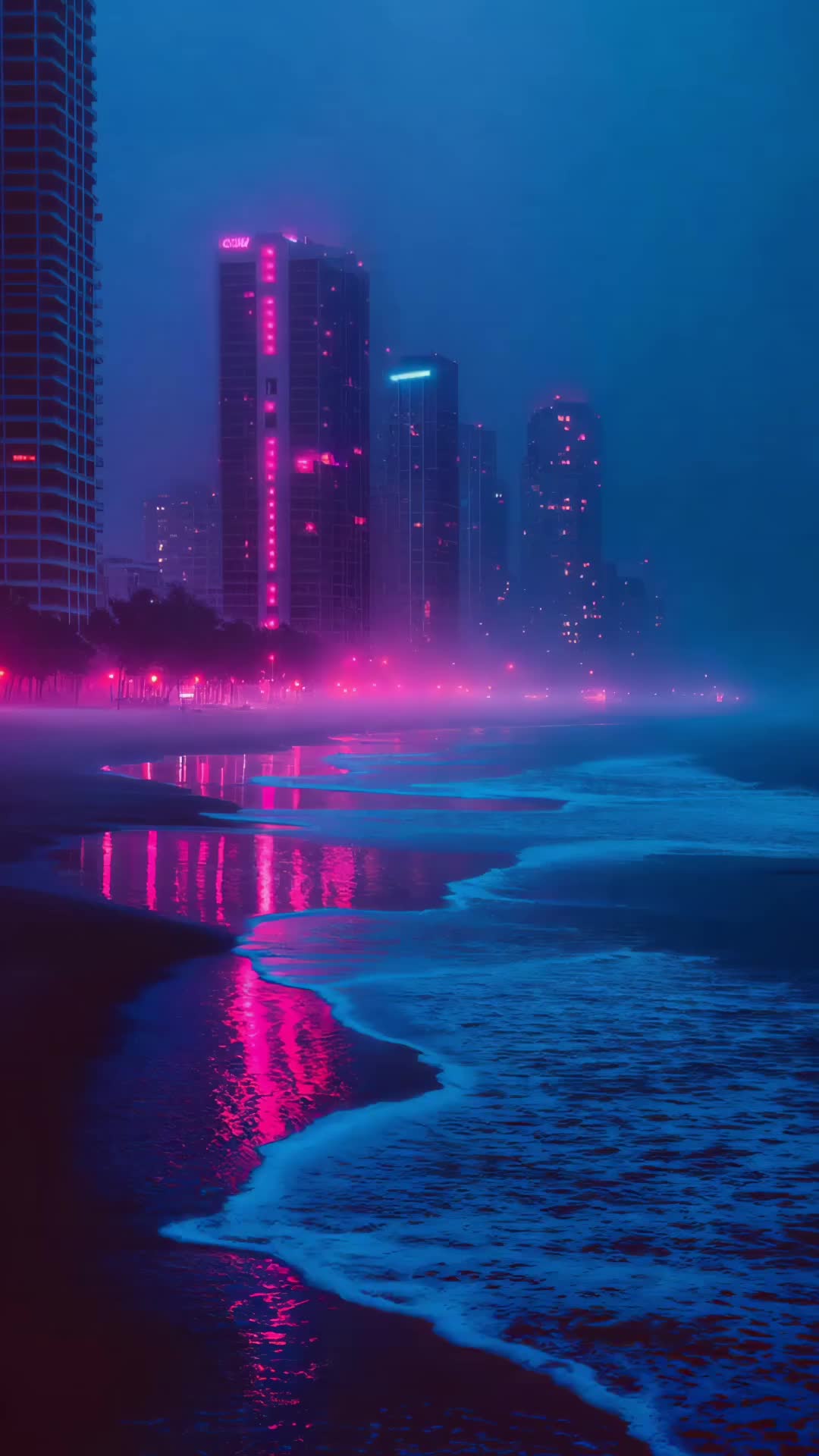 Neon Metropolis Glow Download Wallpapers