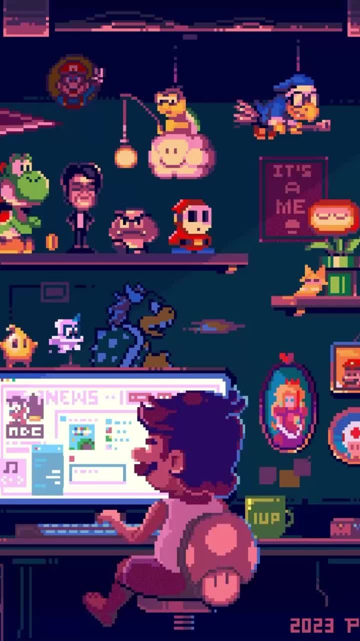 Retro Pixel Adventure Scene Download Wallpapers