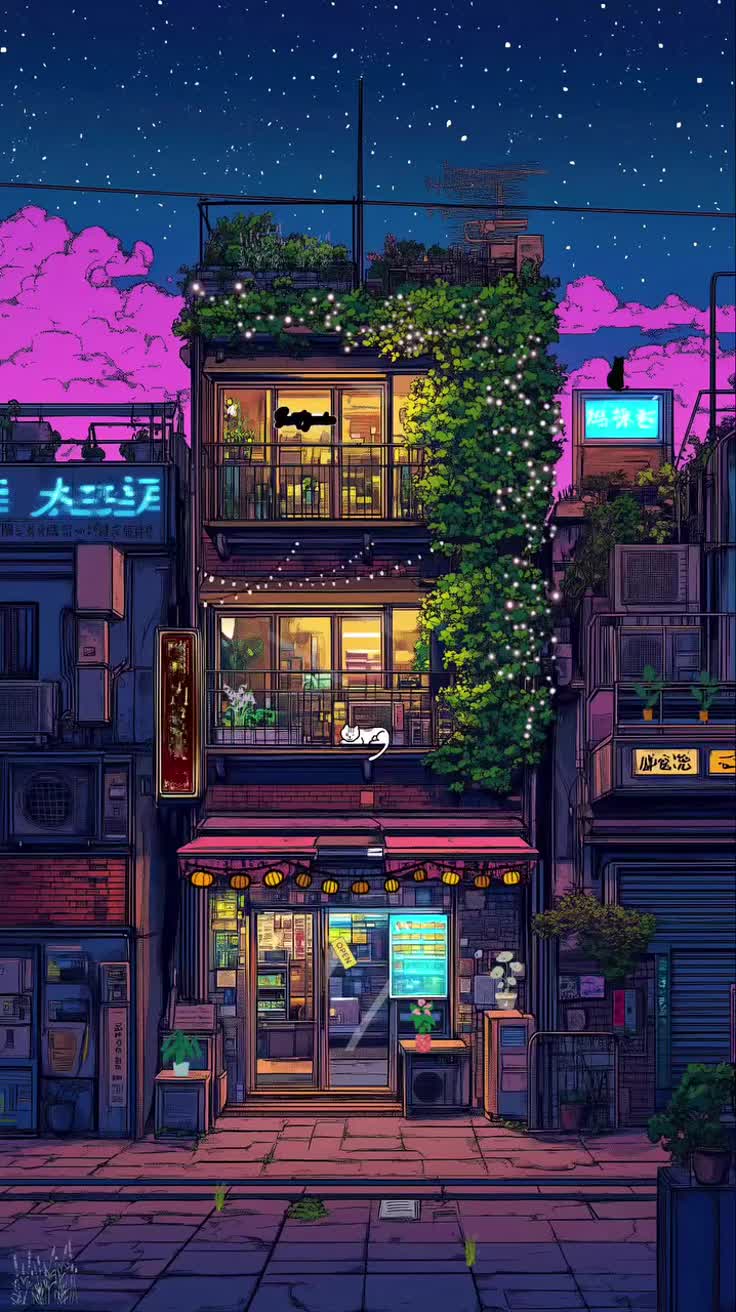 Neon Veil Urban Nights Download Wallpapers