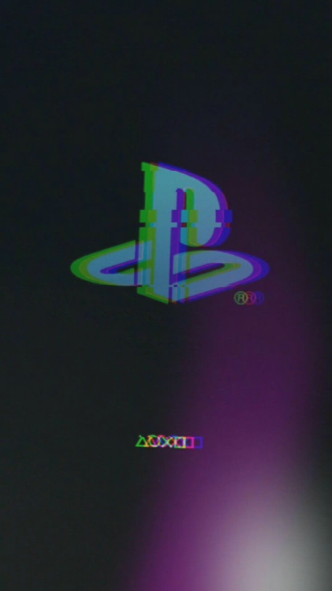 Playstation Illuminated in Neon Glow Download Wallpapers
