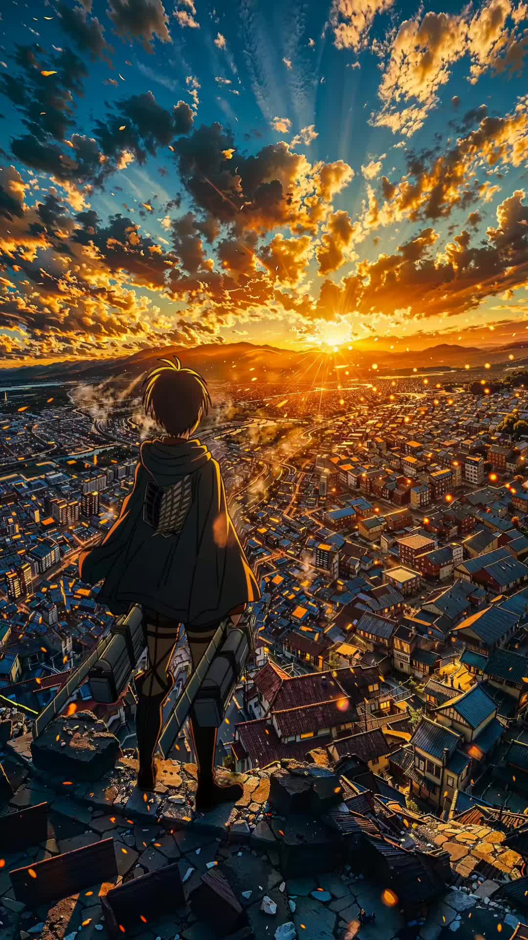 Urban Rooftop Silhouette Download Wallpapers