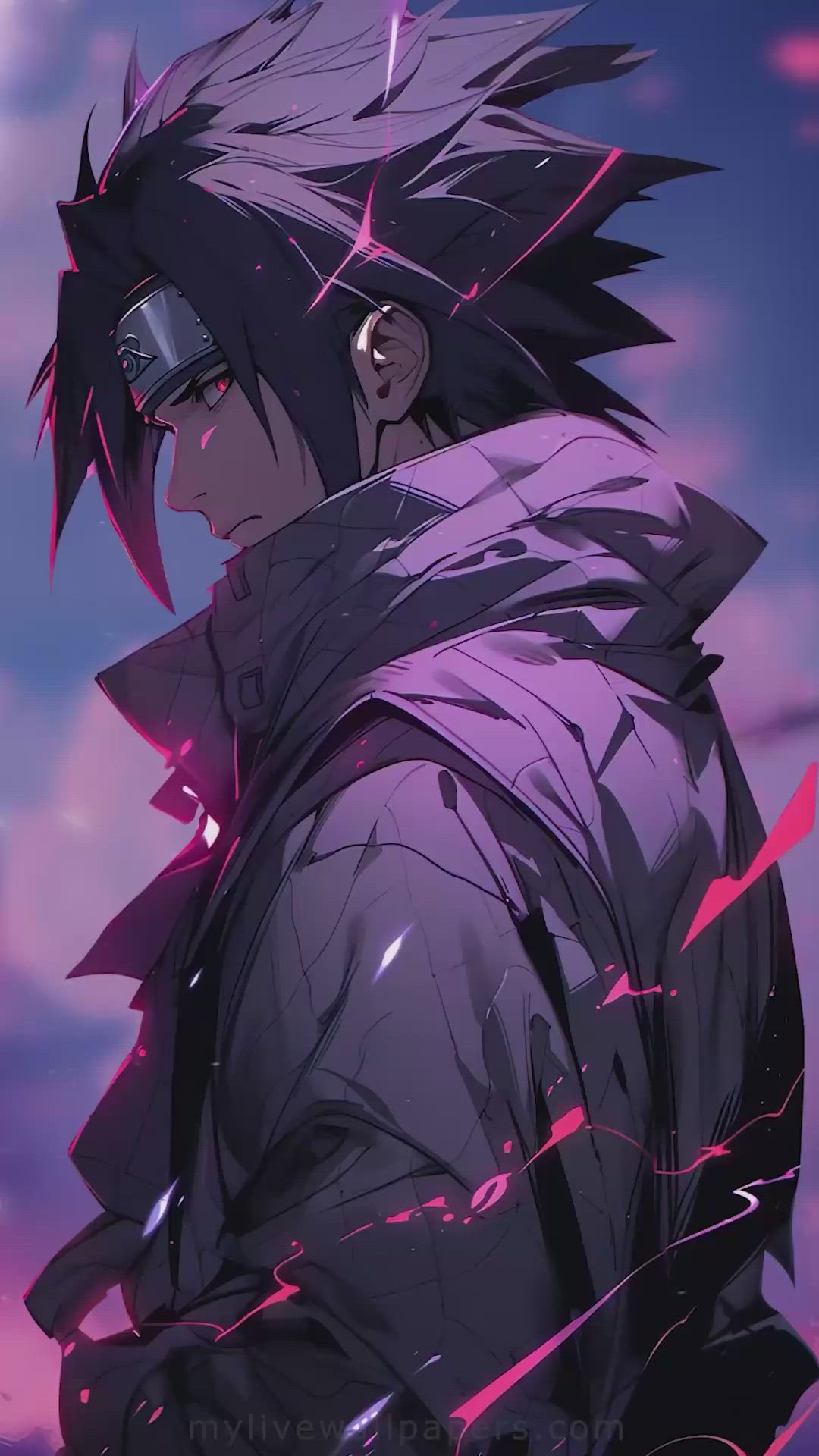 Dark-Haired Anime Elegance Download Wallpapers