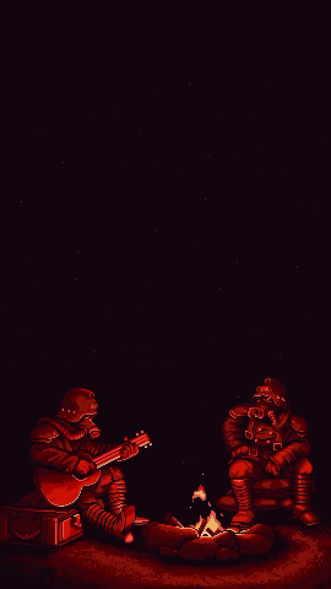 Tranquil Campfire Companions Download Wallpapers