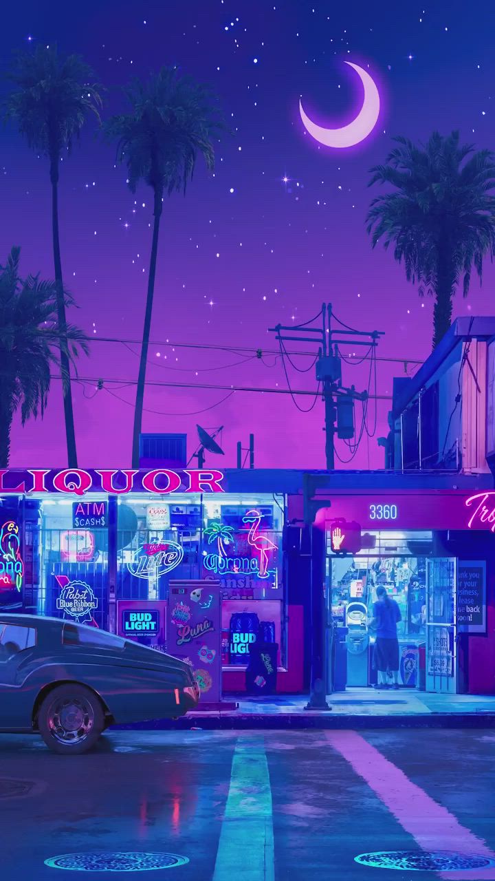 Neon City Glow Download Wallpapers