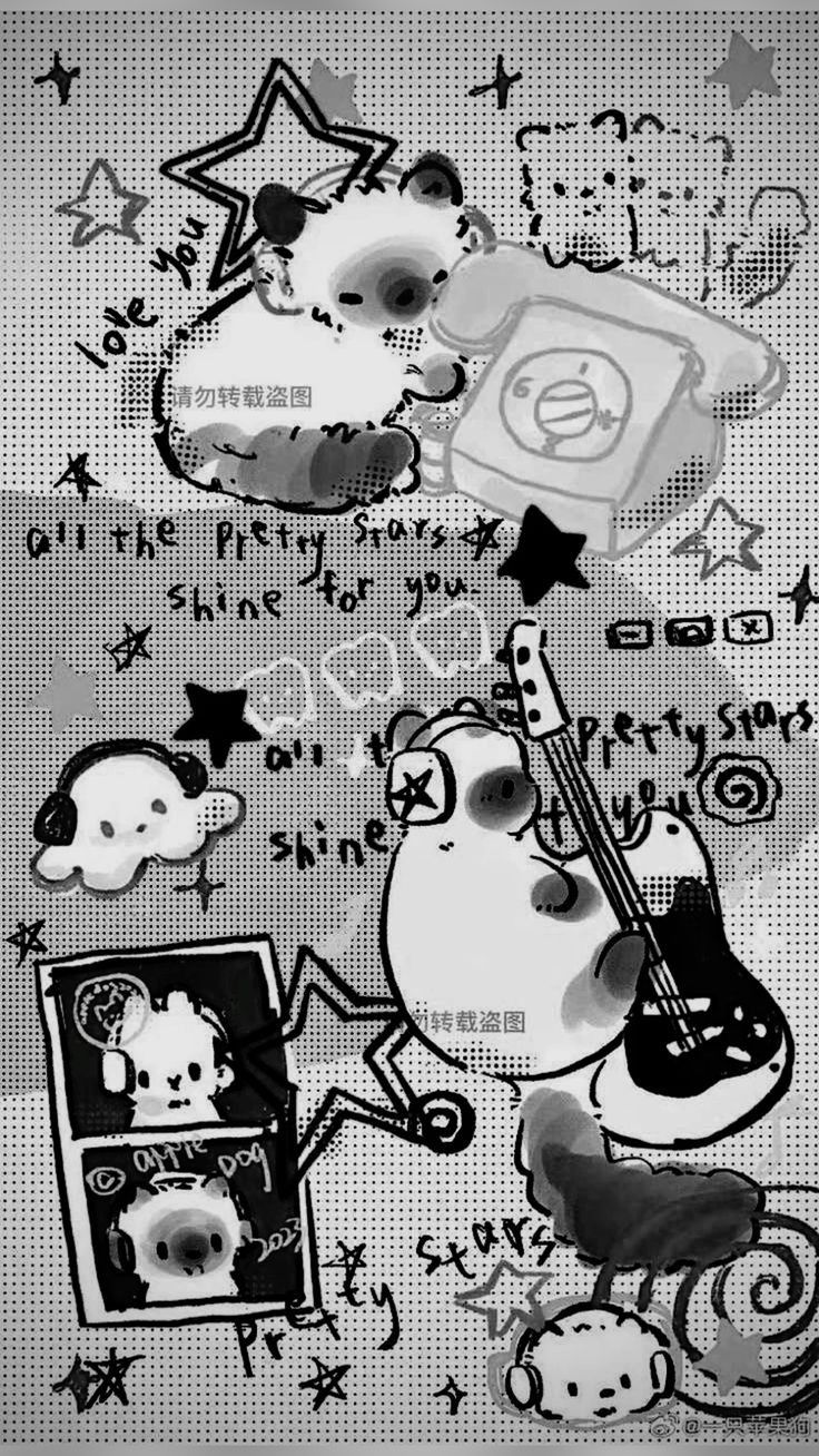 Anime Band Monochrome Art Download Wallpapers