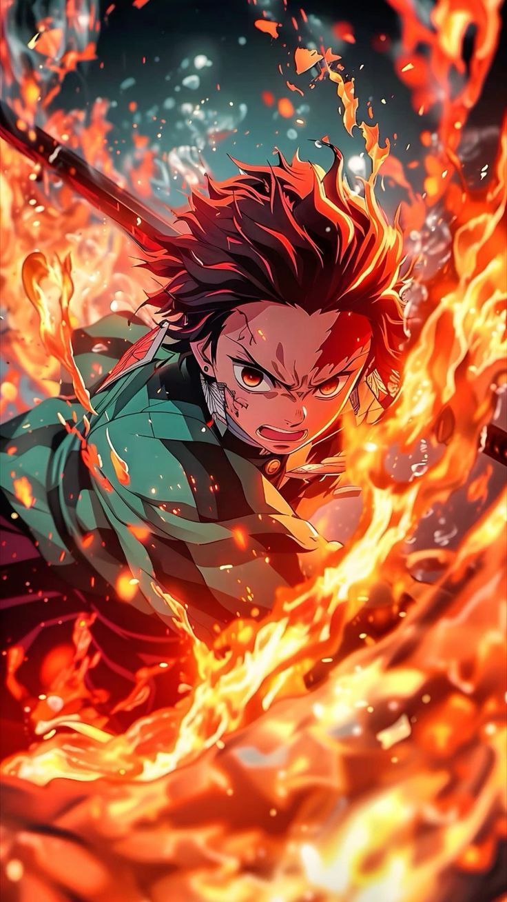 Vibrant Demon Slayer Anime Art Download Wallpapers