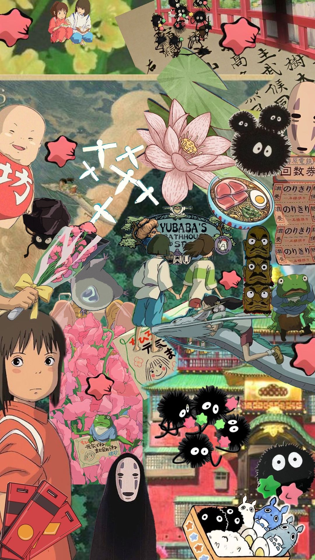 Anime Characters and Floral Elegance Download Wallpapers