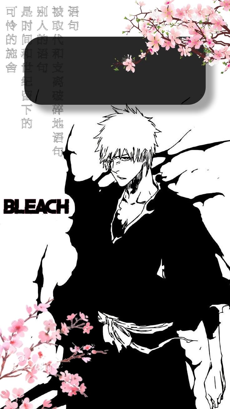 Anime Character with Pink Flowers Download Wallpapers