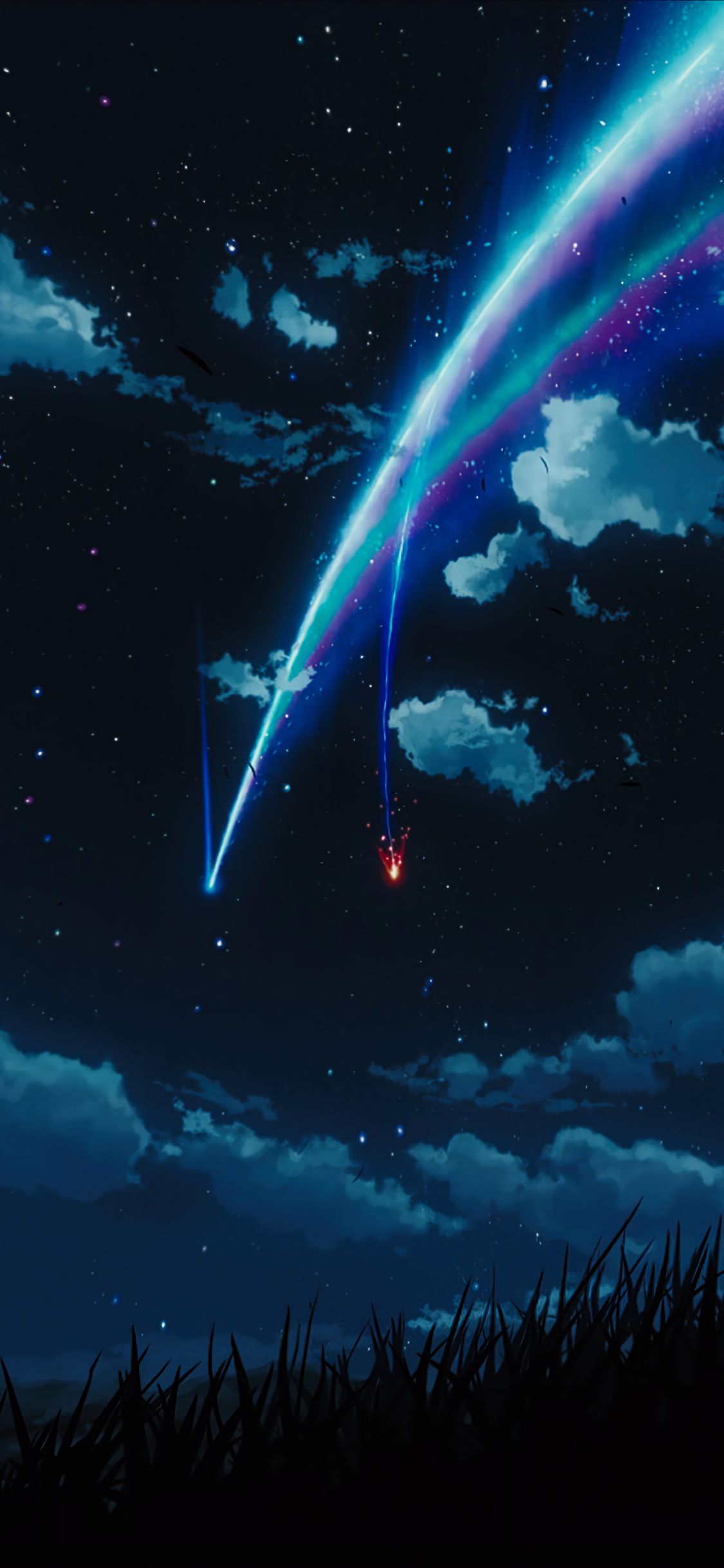Starry Sky Anime Cloudscape Download Wallpapers