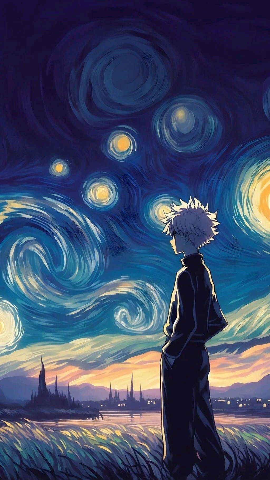 Killua Anime Art Background Download Wallpapers