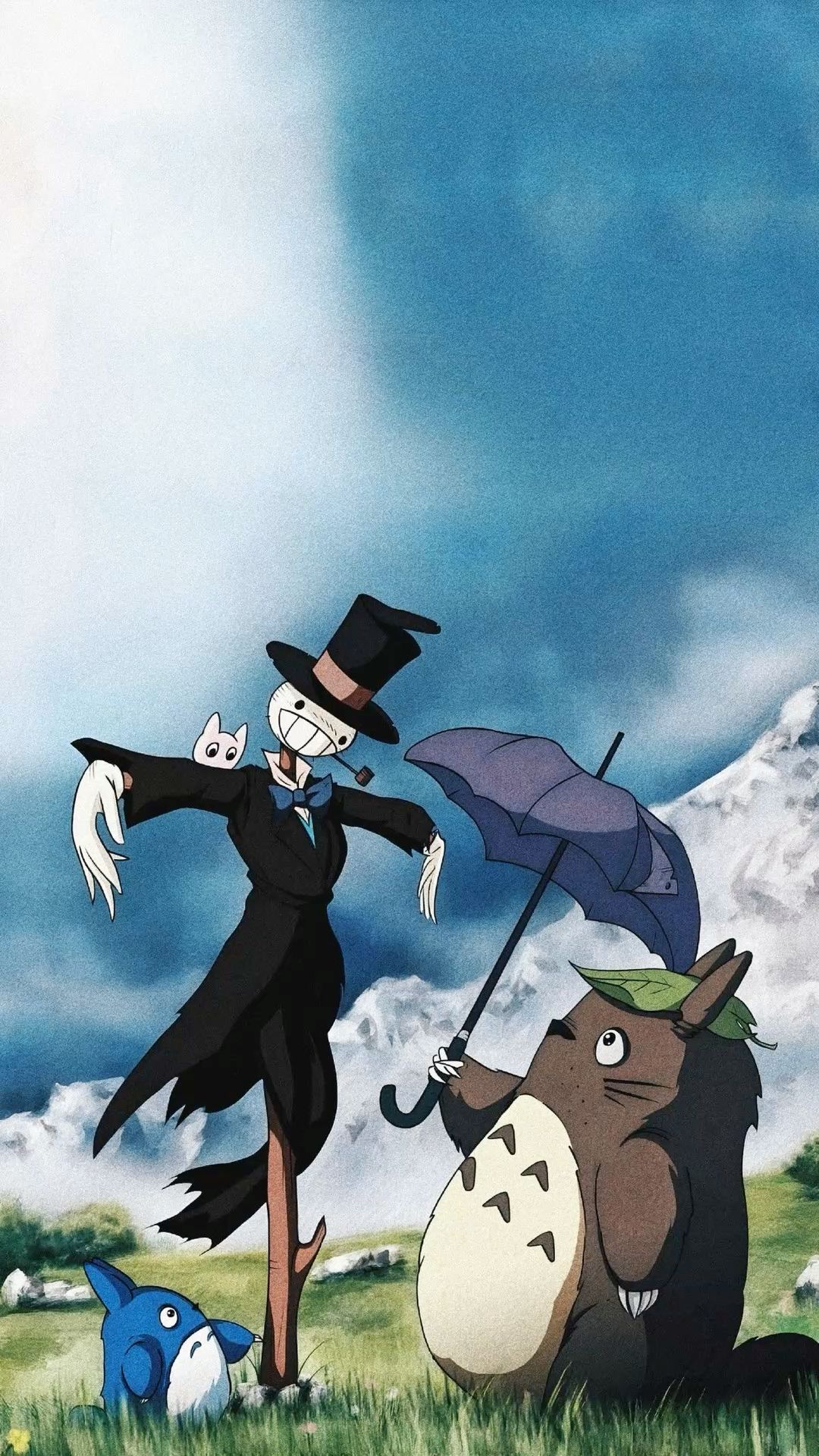 Umbrella Companion Cartoon Scene Download Wallpapers
