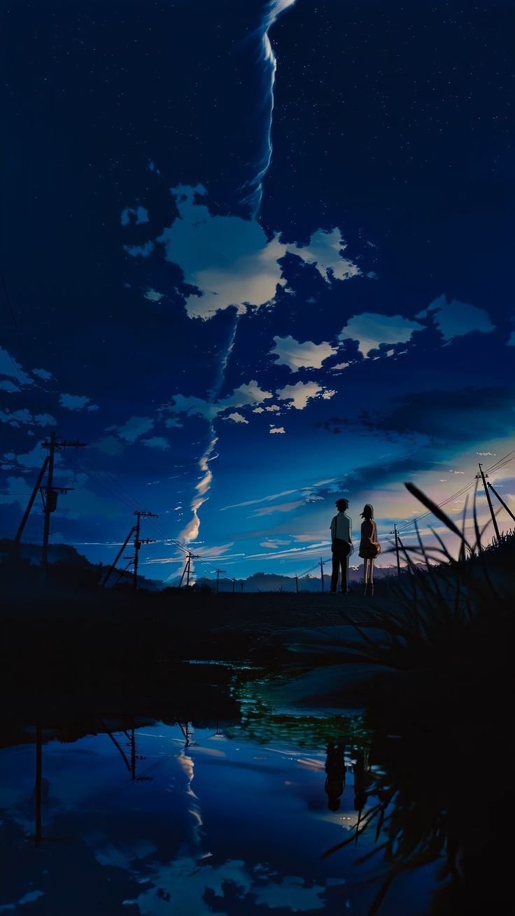 Moonlit Shoreline Duo Download Wallpapers