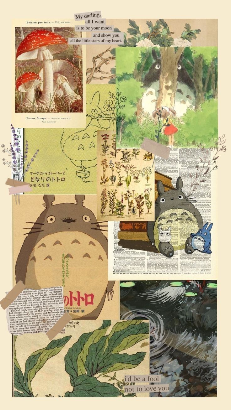 Nature and Wildlife Anime Collage Download Wallpapers