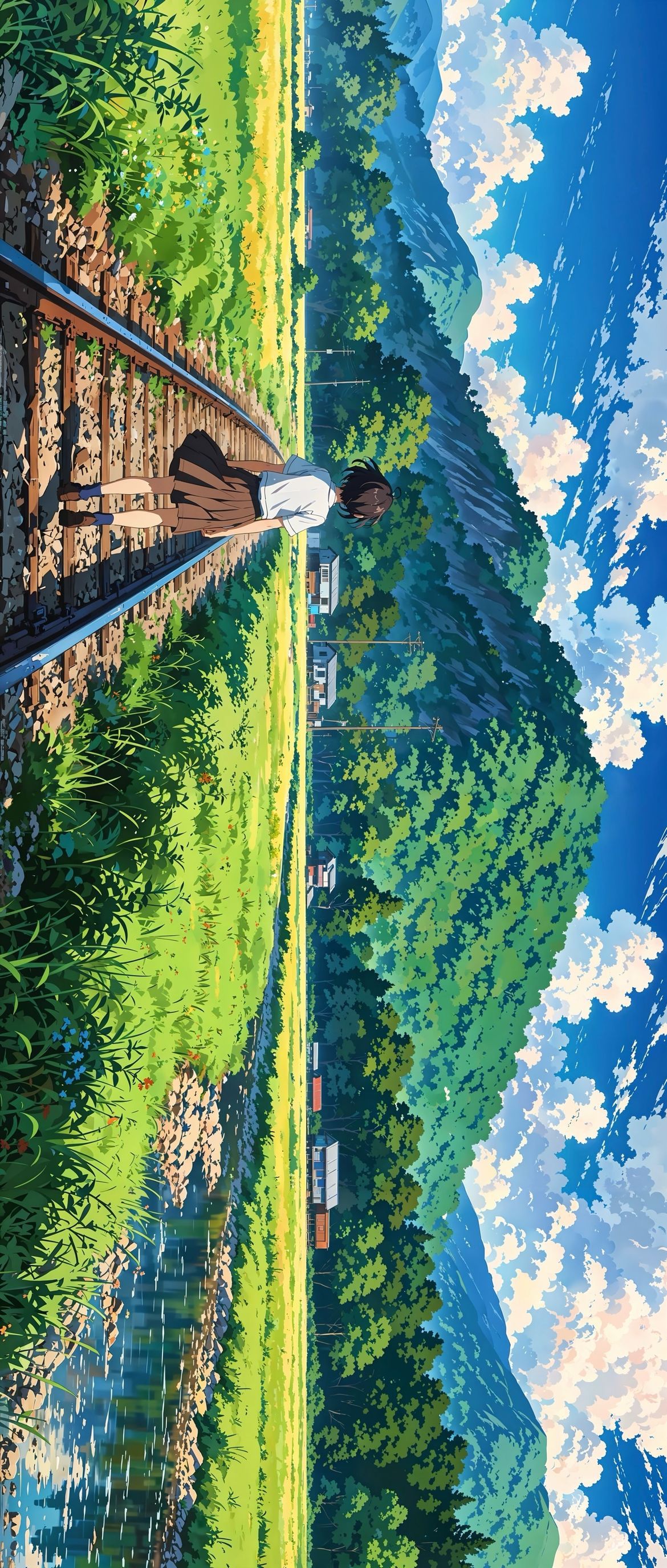 Scenic Anime Train Journey Download Wallpapers