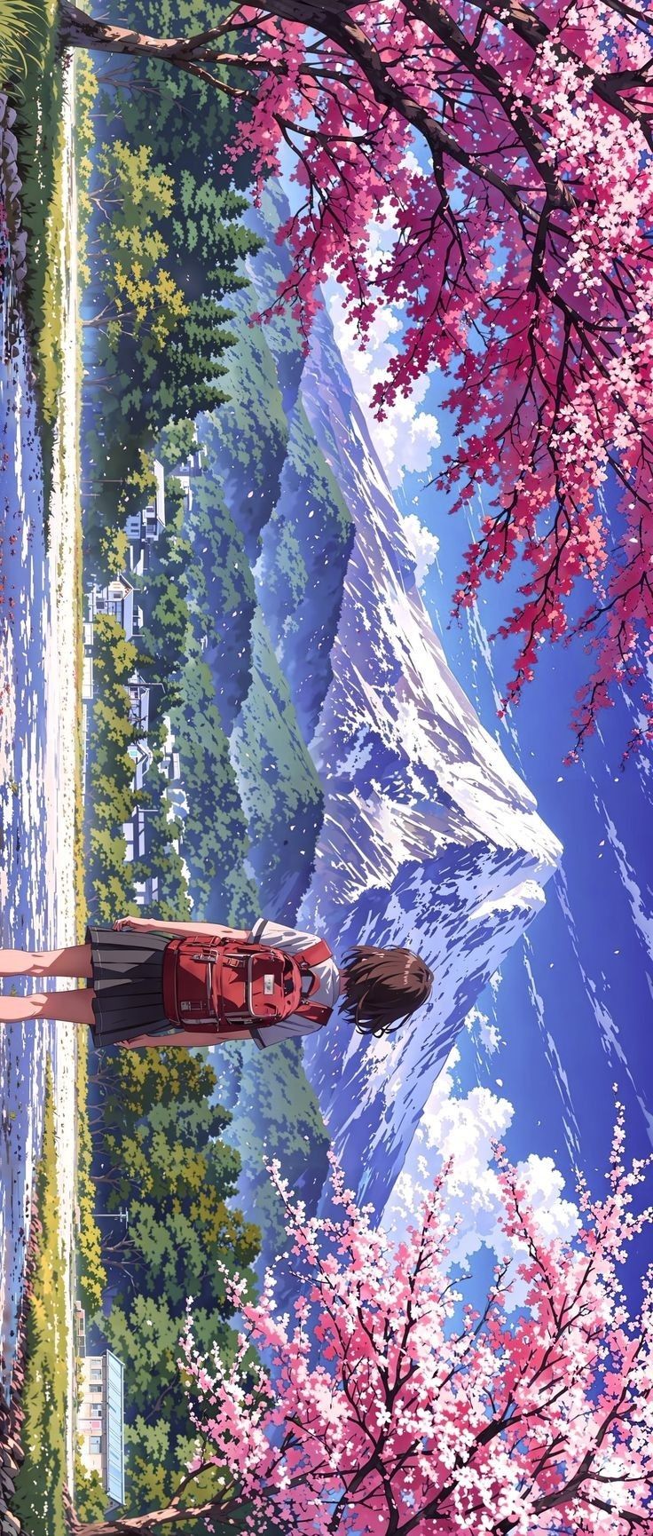 Serene Anime Nature Scenery Download Wallpapers