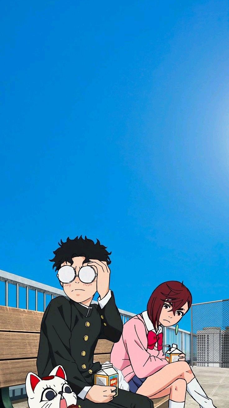 Anime Duo Okarun and Momo Download Wallpapers