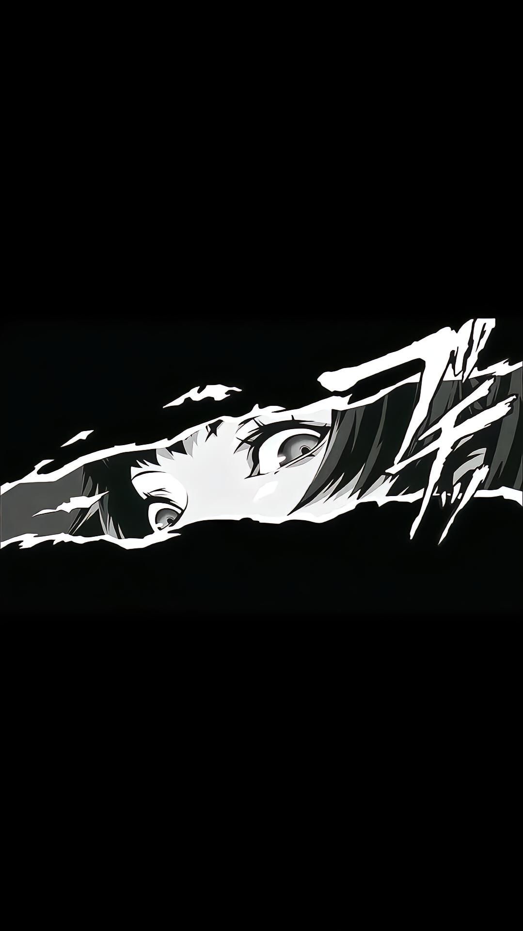 Minimalist Anime Portrait Eyes Wide Download Wallpapers