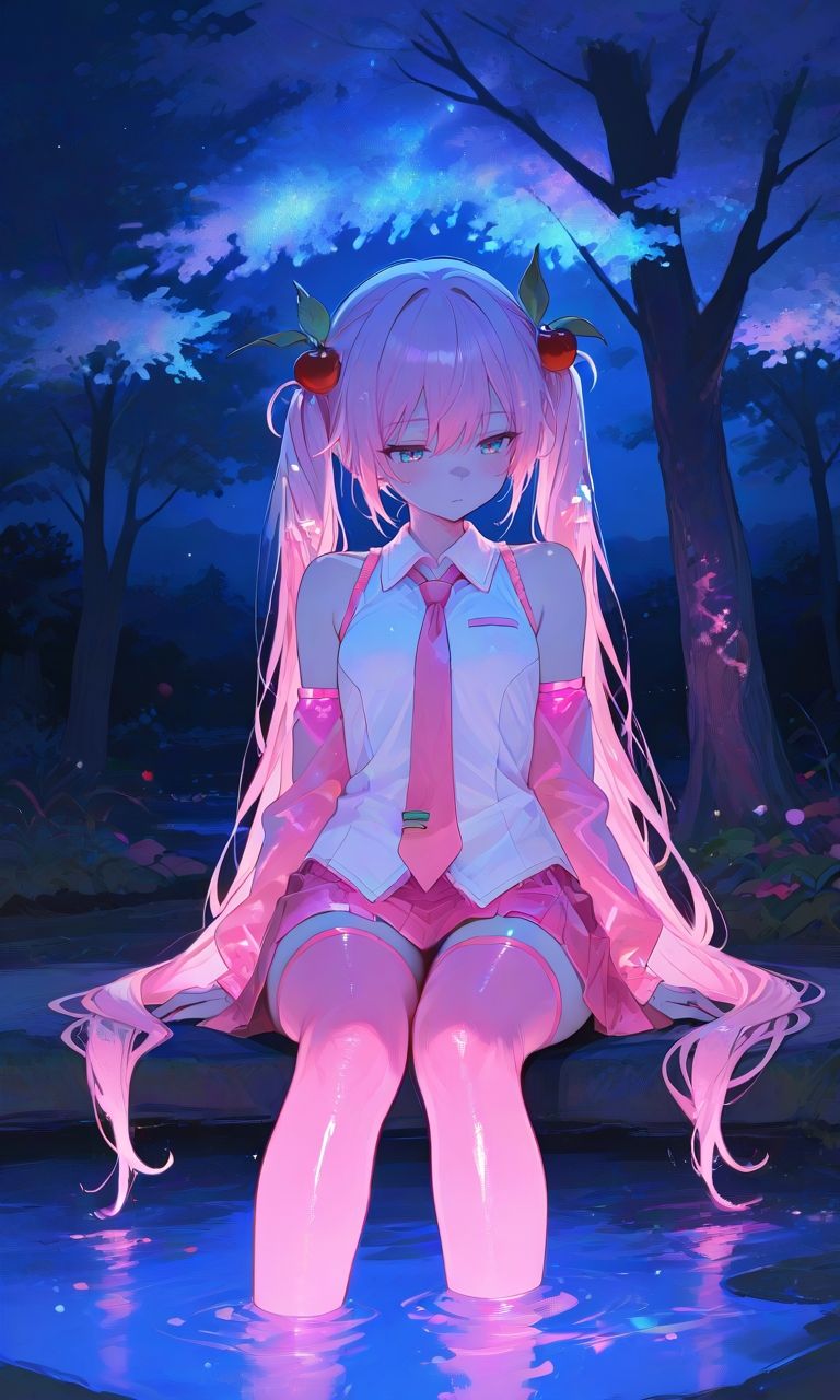 Anime Cityscape Night View Download Wallpapers