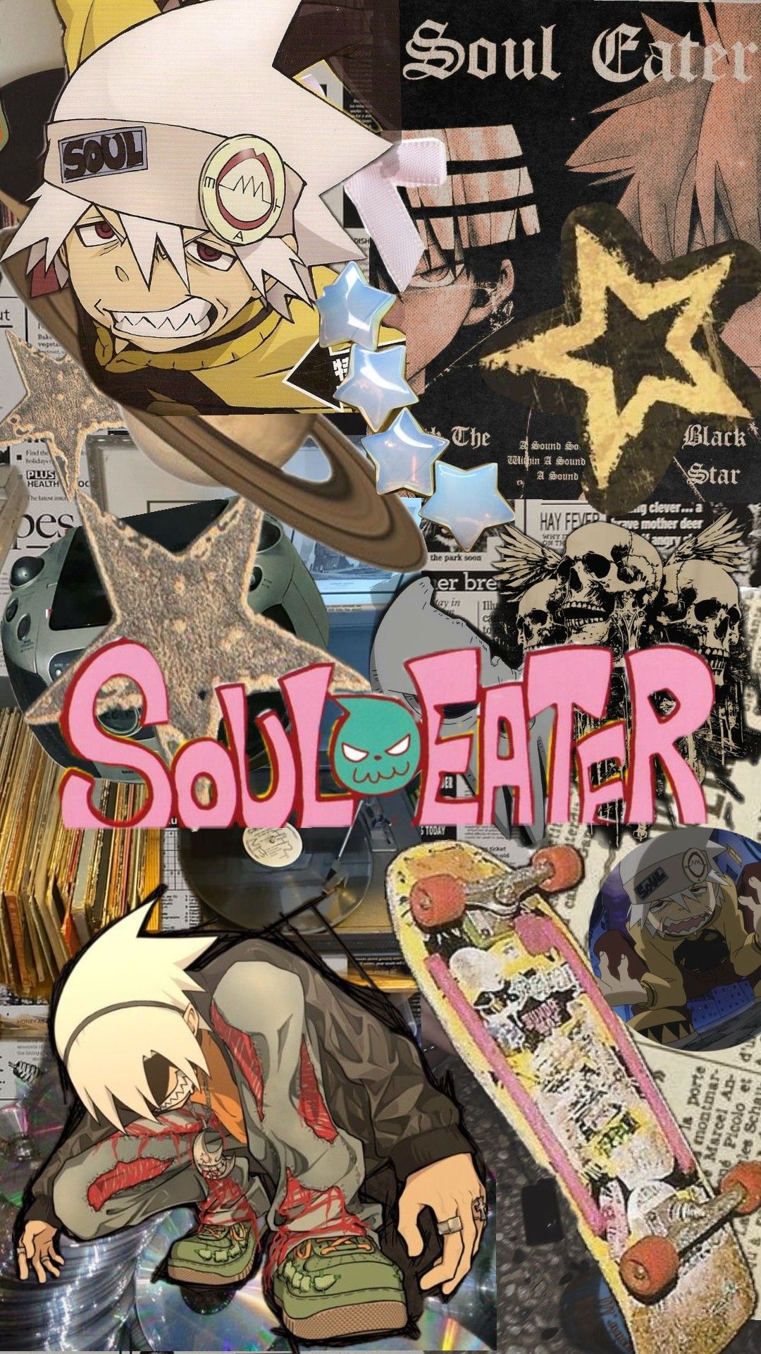 Soul Eater Sticker Skateboard Anime Art Download Wallpapers