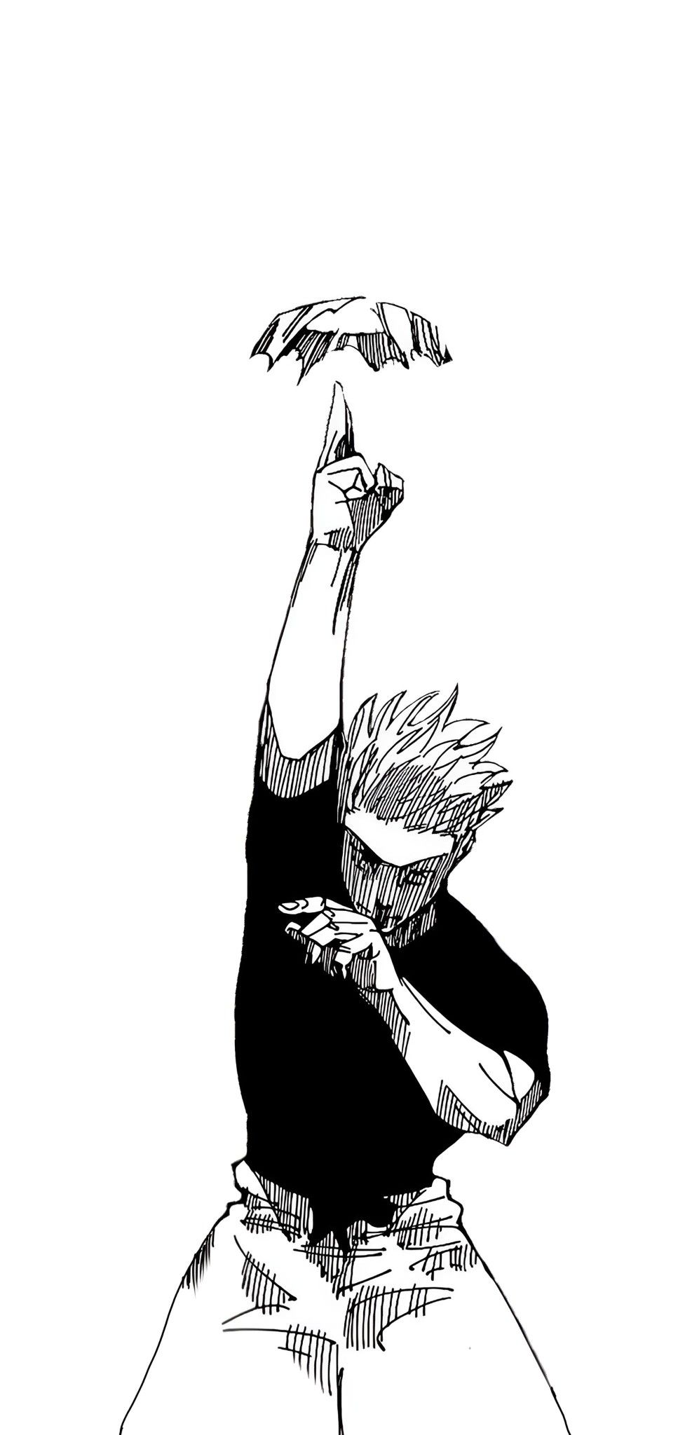 Monochrome Anime Umbrella Scene Download Wallpapers