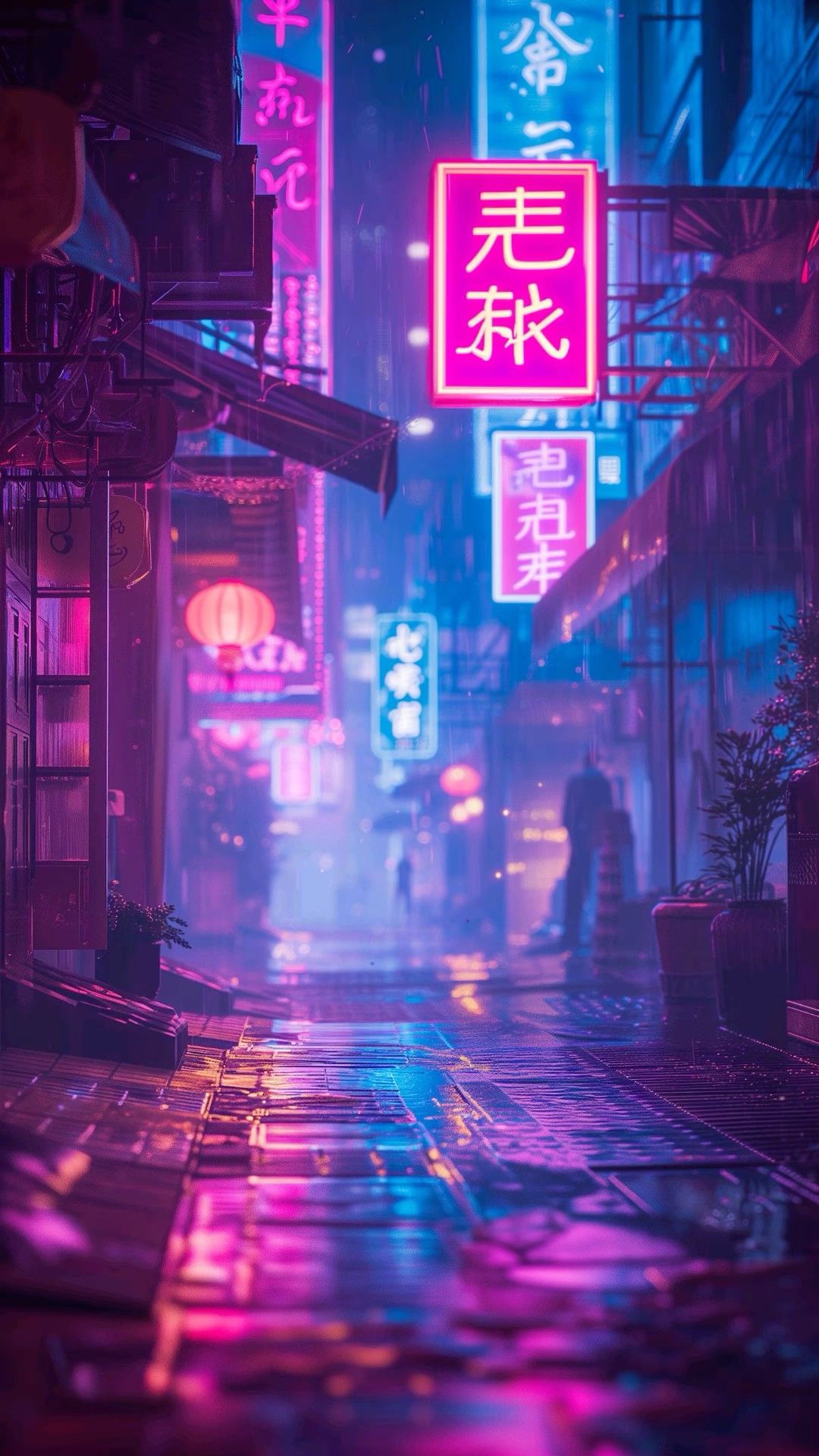 Neon City Nightlife Glow Download Wallpapers