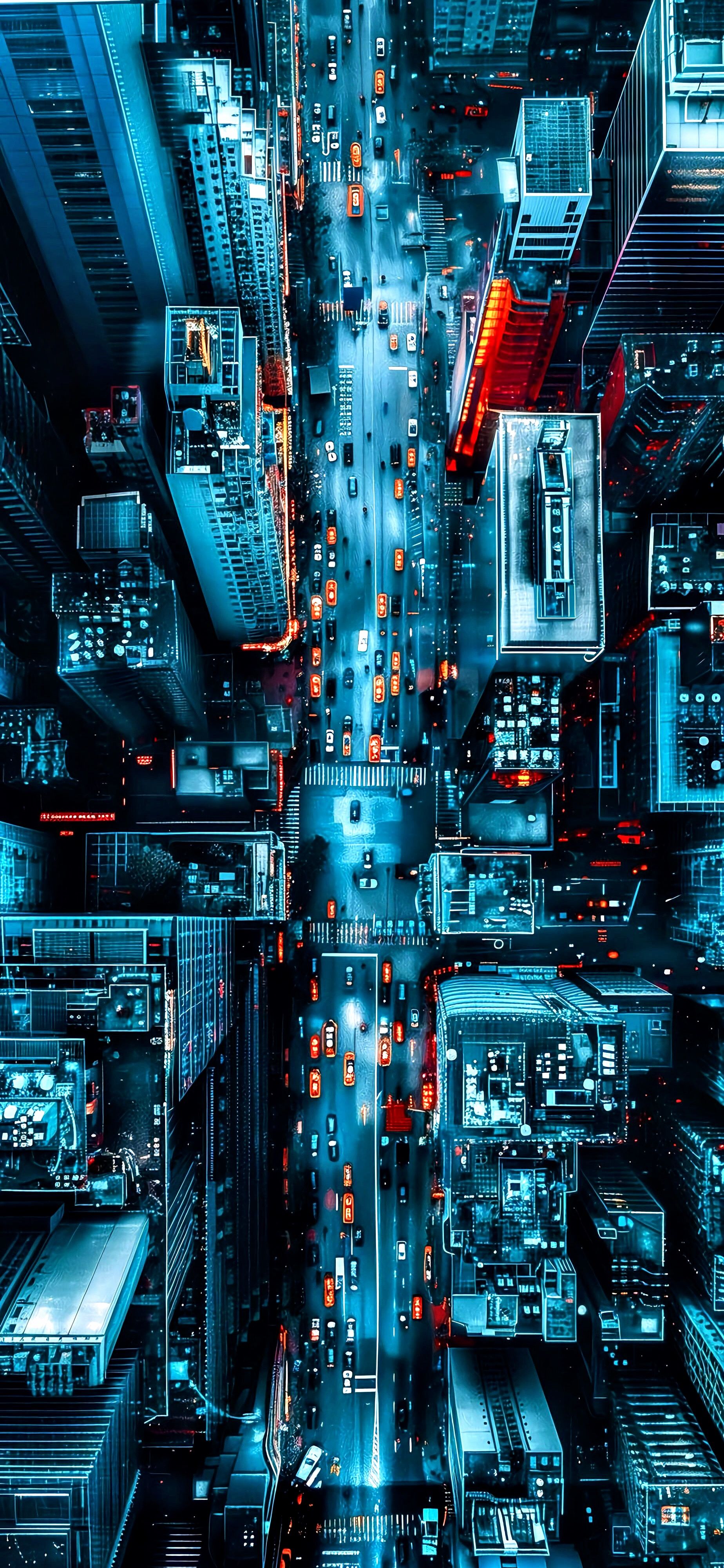 Neon Skyline Night Glow Download Wallpapers
