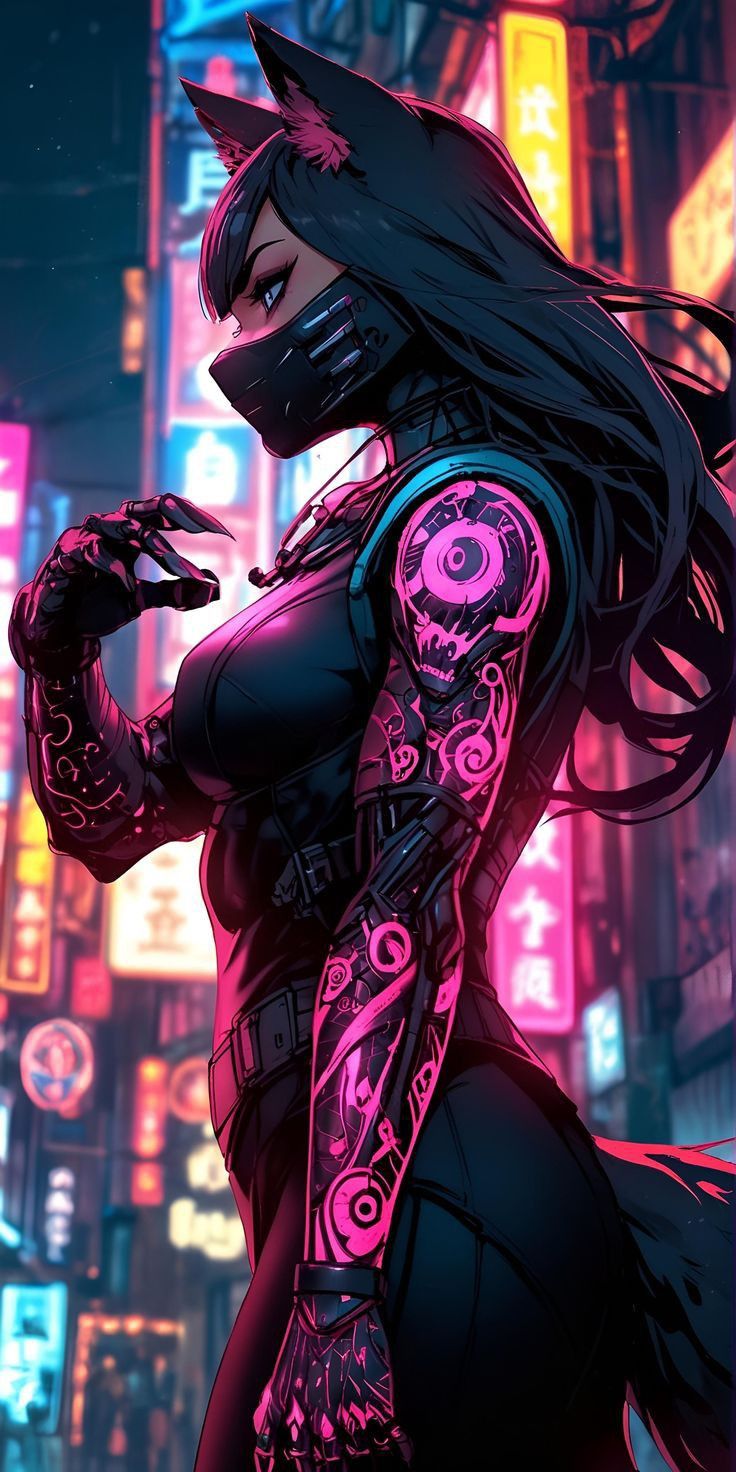 Cyber Neon Dreamscape Download Wallpapers