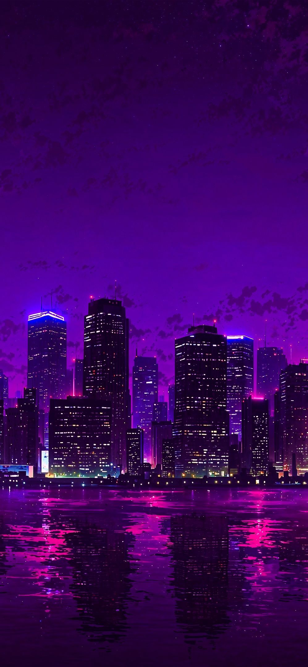 Neon Skyline Dreamscape Glow Download Wallpapers