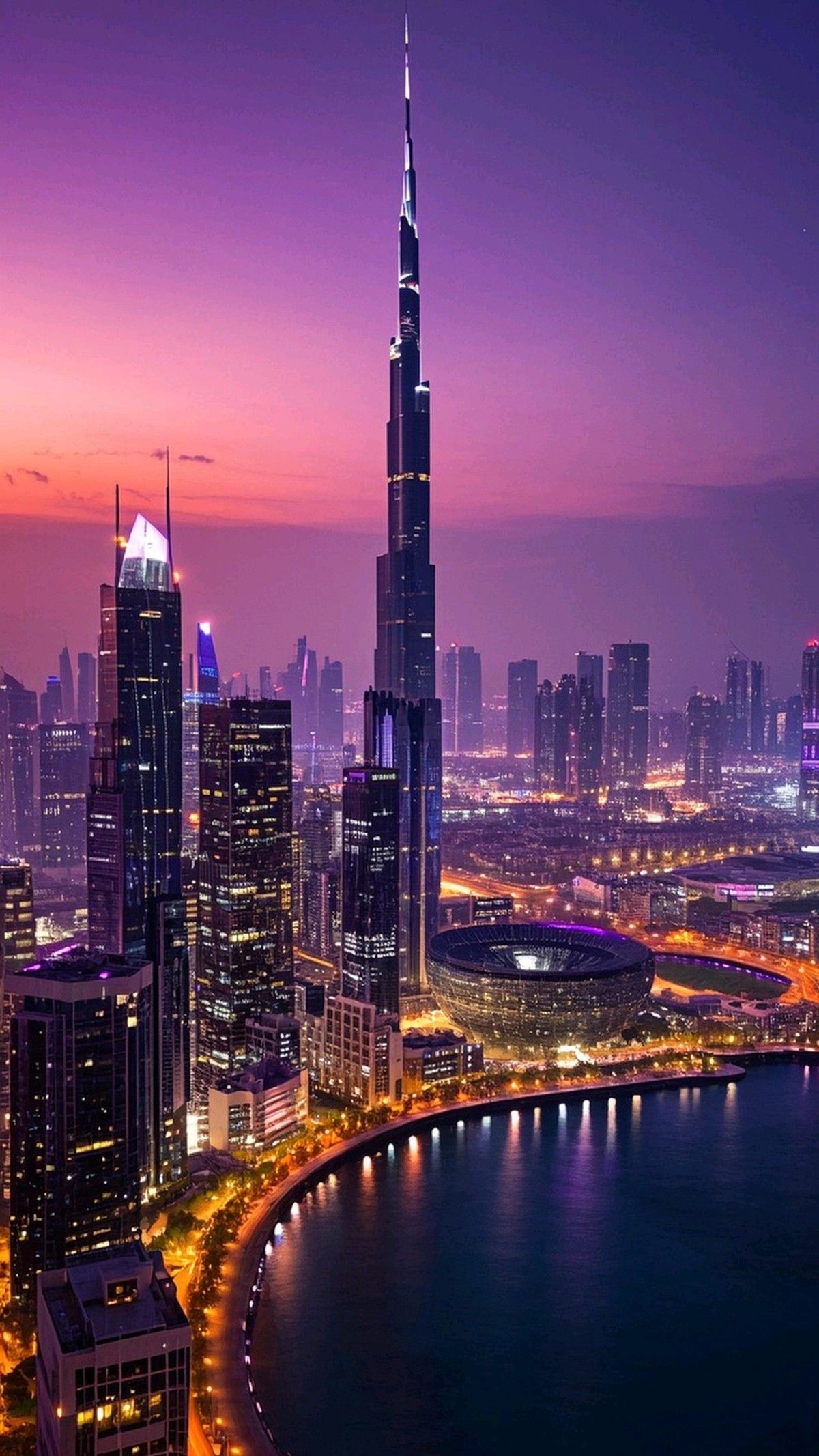 Neon Skyline Night Glow Download Wallpapers