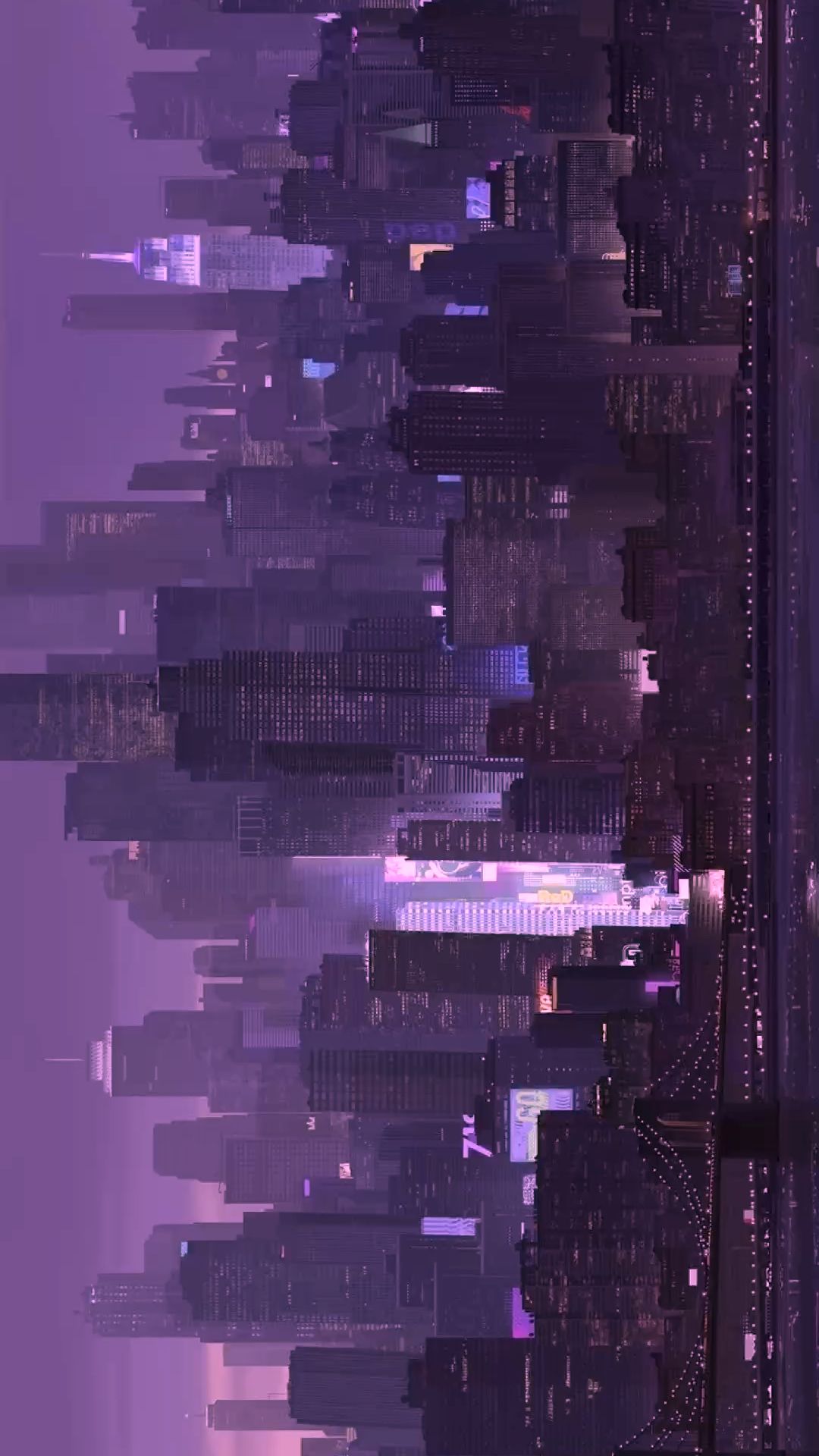 Neon City Nightscape Download Wallpapers