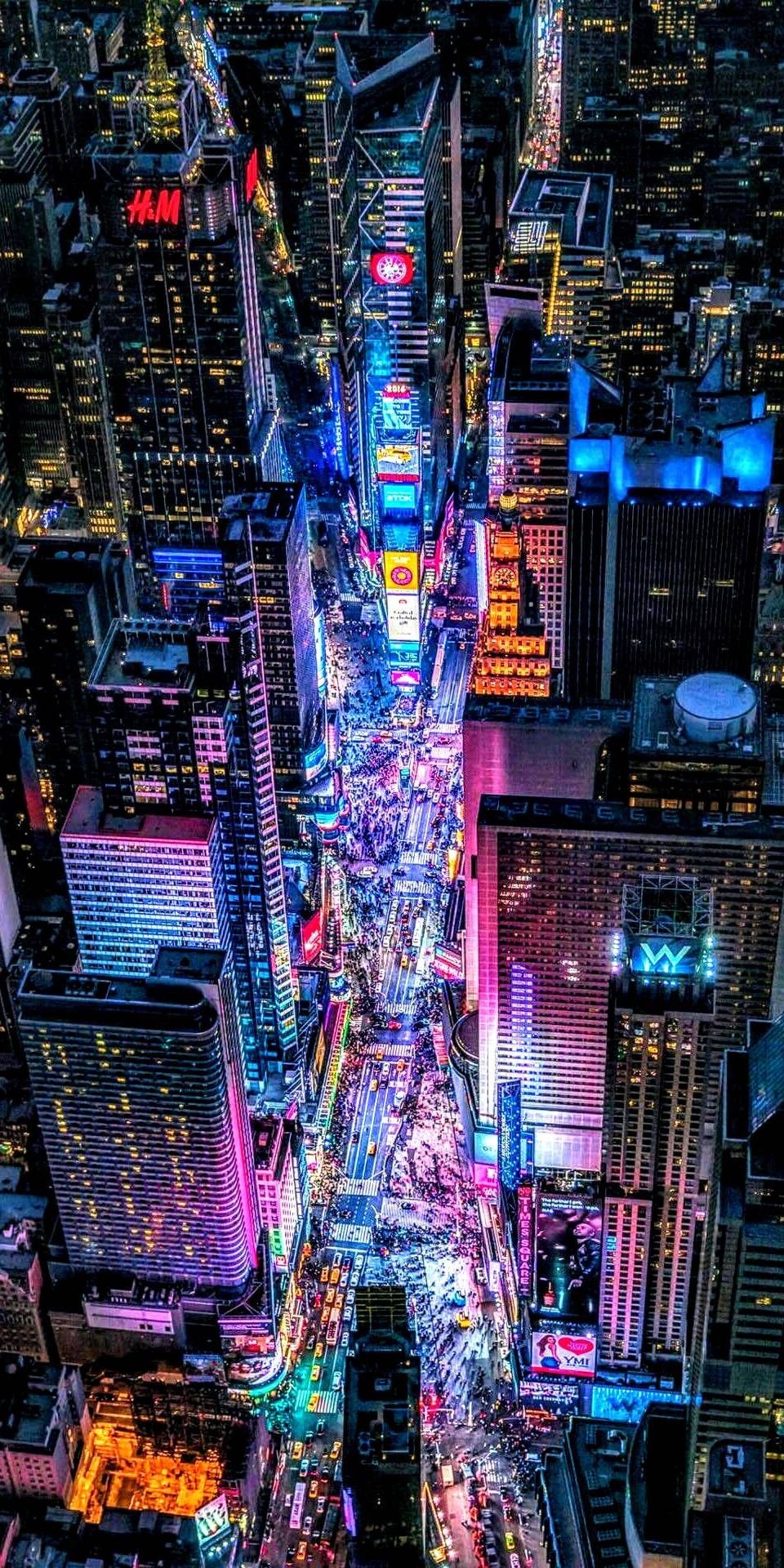Neon Skyline Nightscape Jukea Download Wallpapers