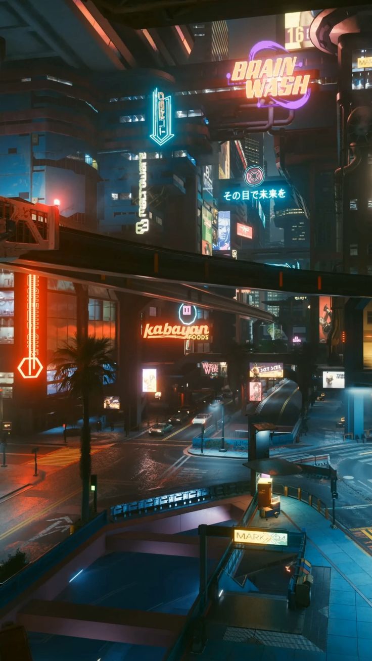 Neon Apocalypse Cyberpunk Cityscape Download Wallpapers