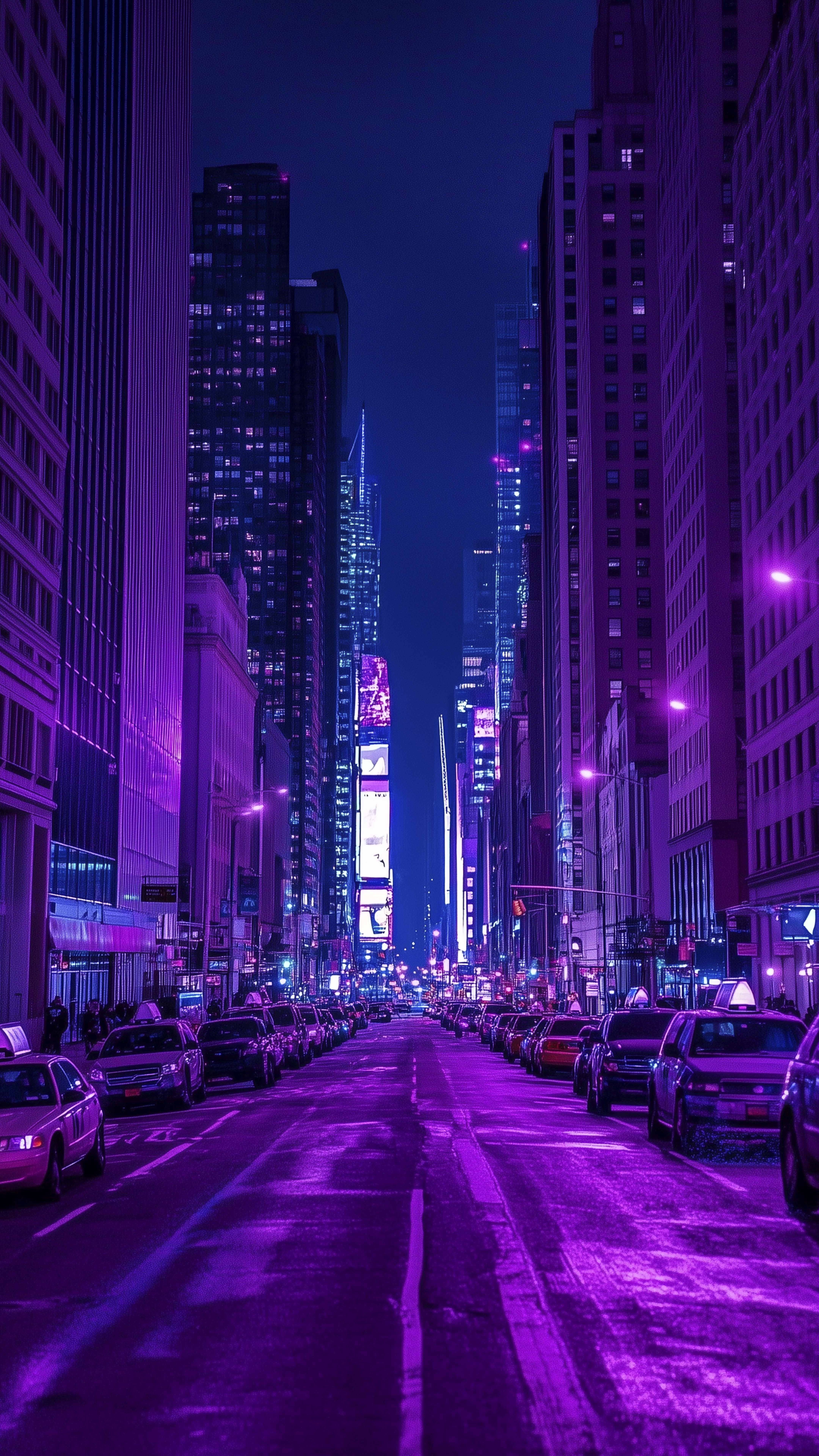 Neon Streets Cyberpunk Night Download Wallpapers