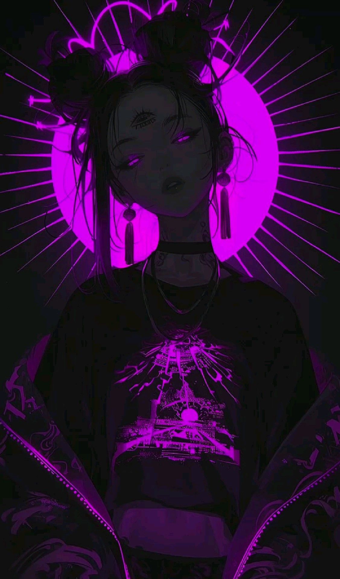 Headphone Glow in Neon Haze Download Wallpapers