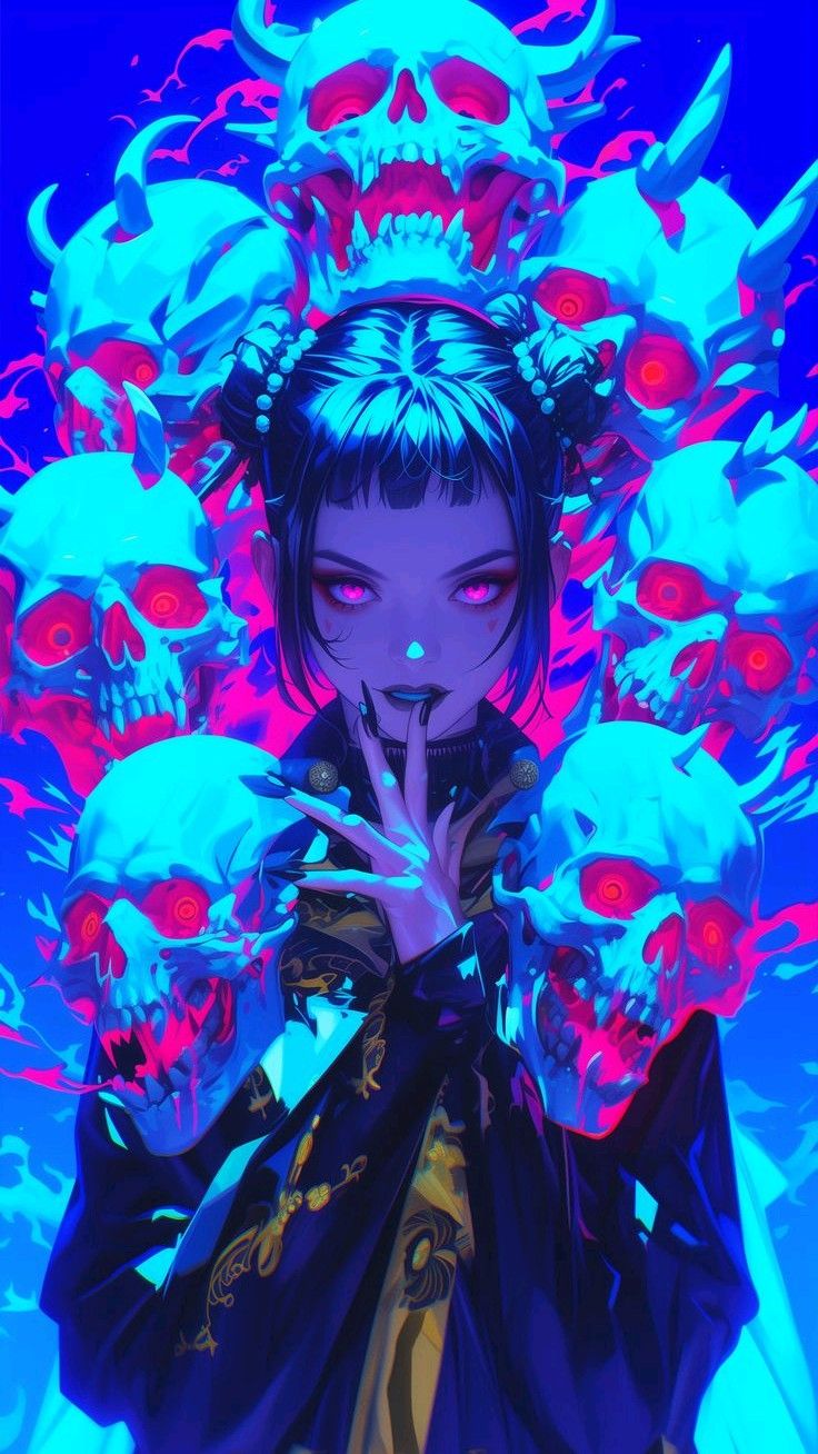 Cyberpunk Skull Reaper Download Wallpapers