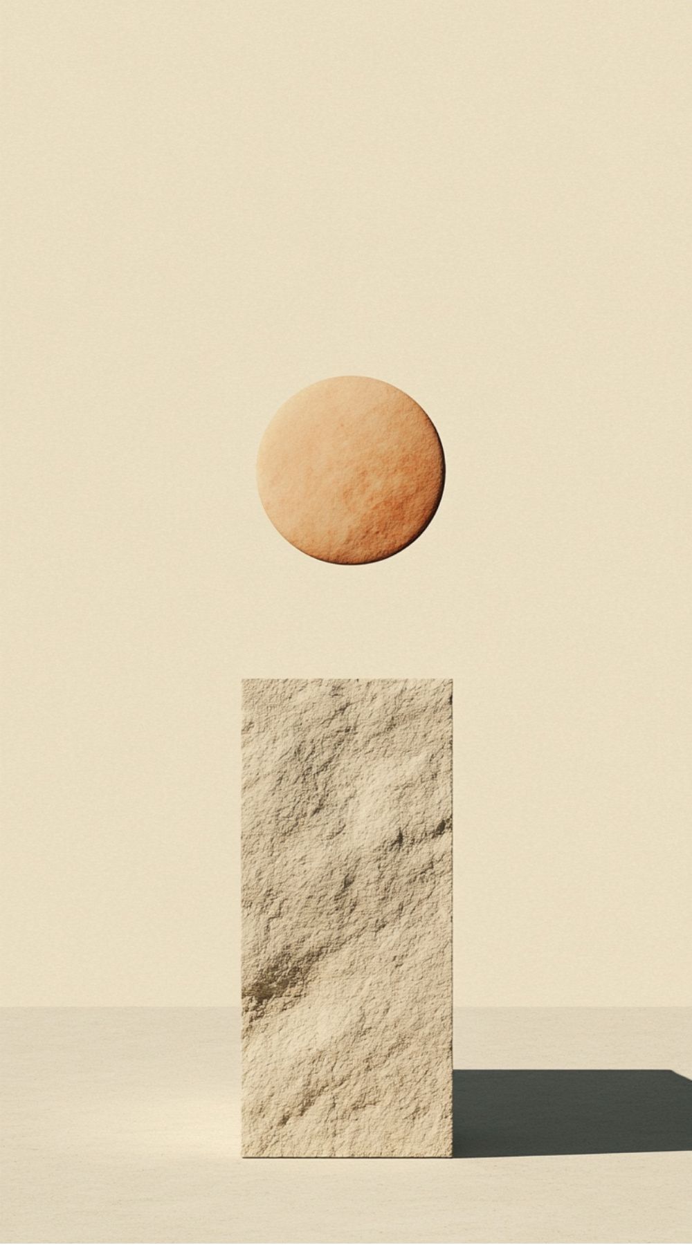 Floating Sphere on Stone Texture Download Wallpapers