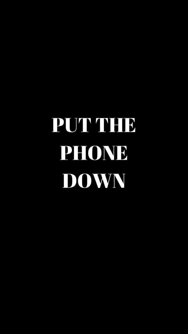 Minimalist Black Phone Reminder Download Wallpapers