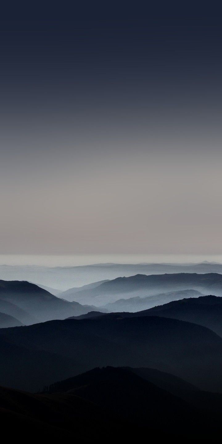 Misty Peaks Blue Dusk Download Wallpapers