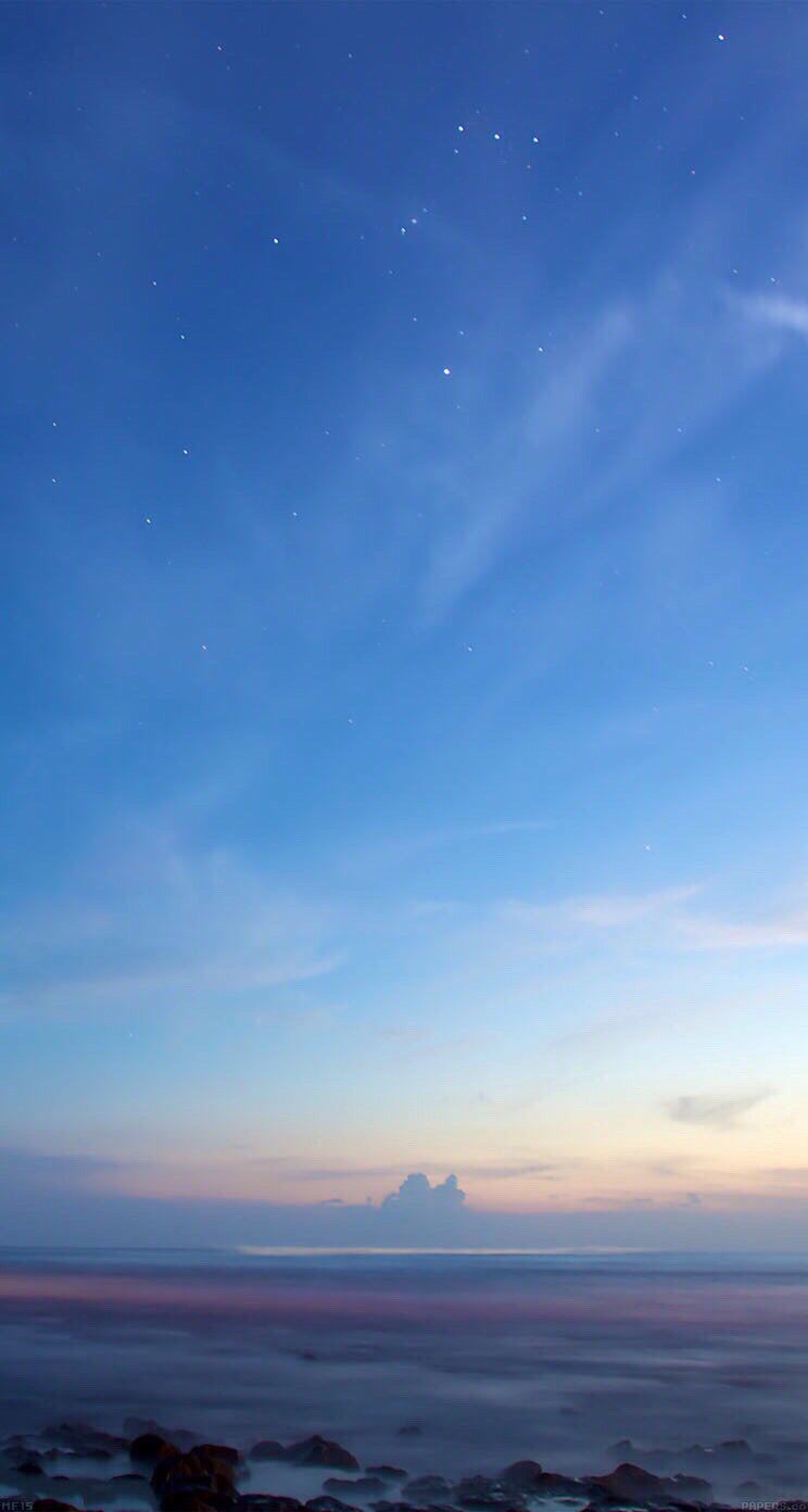 Serene Blue Sky Clouds Download Wallpapers