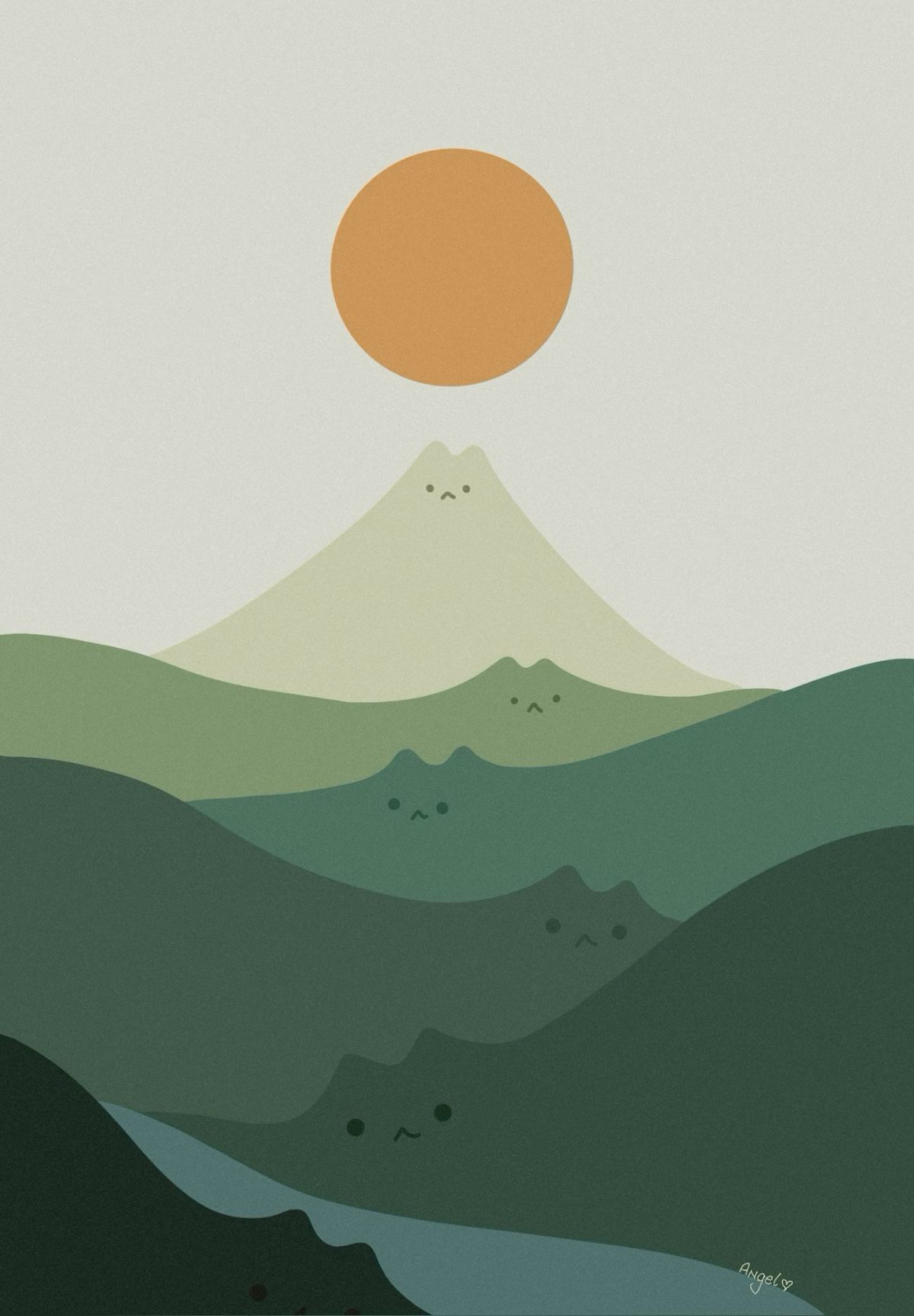 Serene Sunset Mountain Silhouette Download Wallpapers