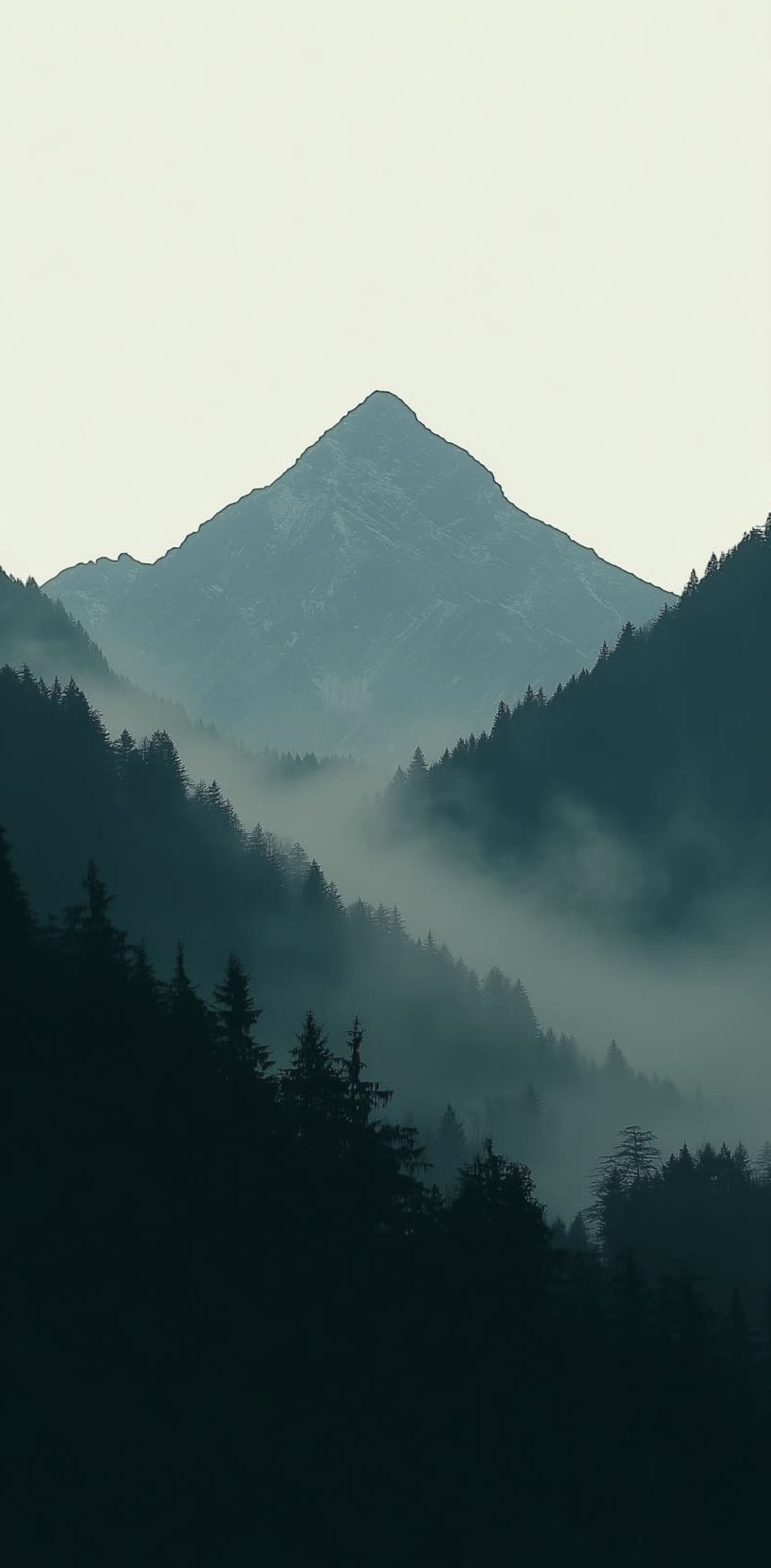 Misty Mountain Minimalism Download Wallpapers