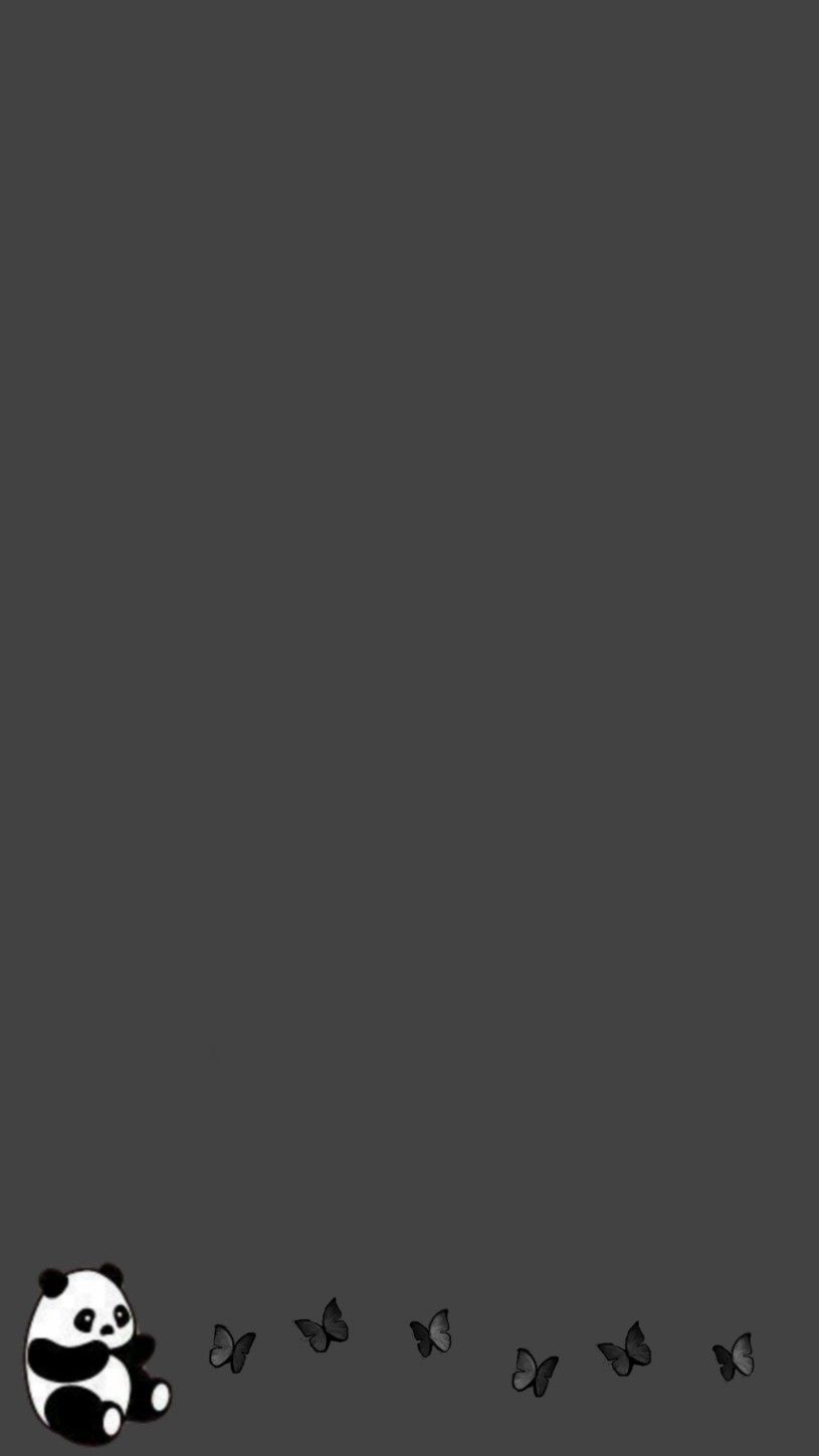 Minimal Butterfly Bear Dark Design Download Wallpapers